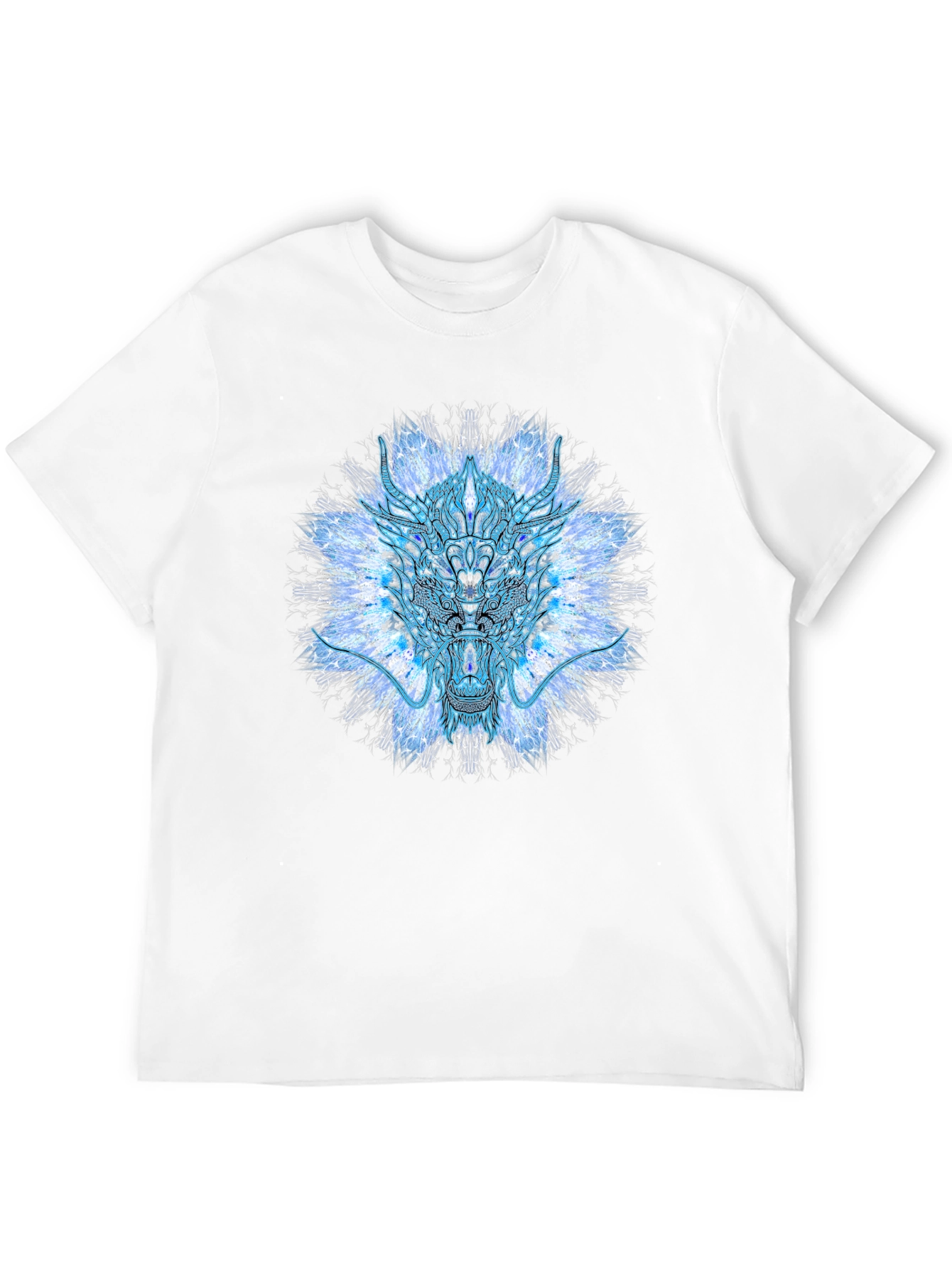 Psychedelic Dragon T-Shirt - Black Cotton Tee