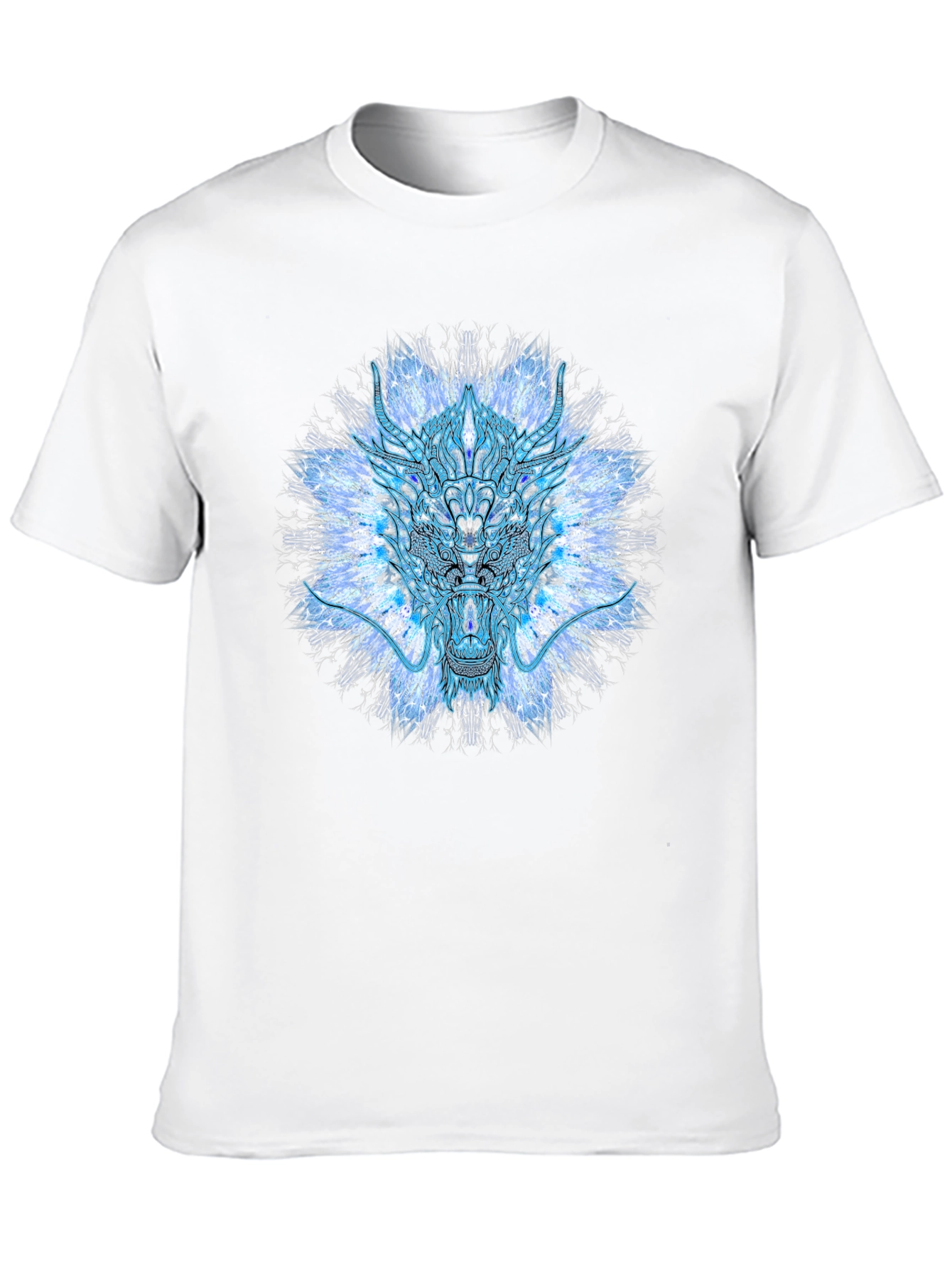 Psychedelic Dragon T-Shirt - Black Cotton Tee