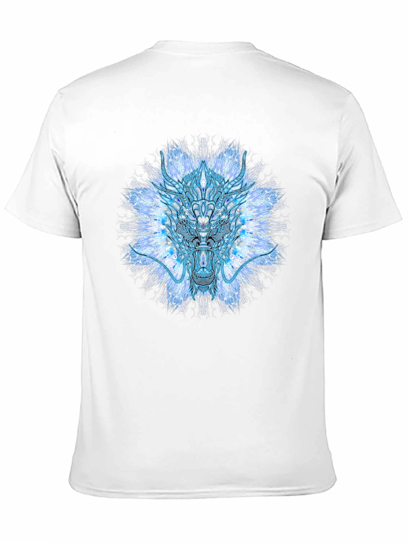Psychedelic Dragon T-Shirt - Black Cotton Tee
