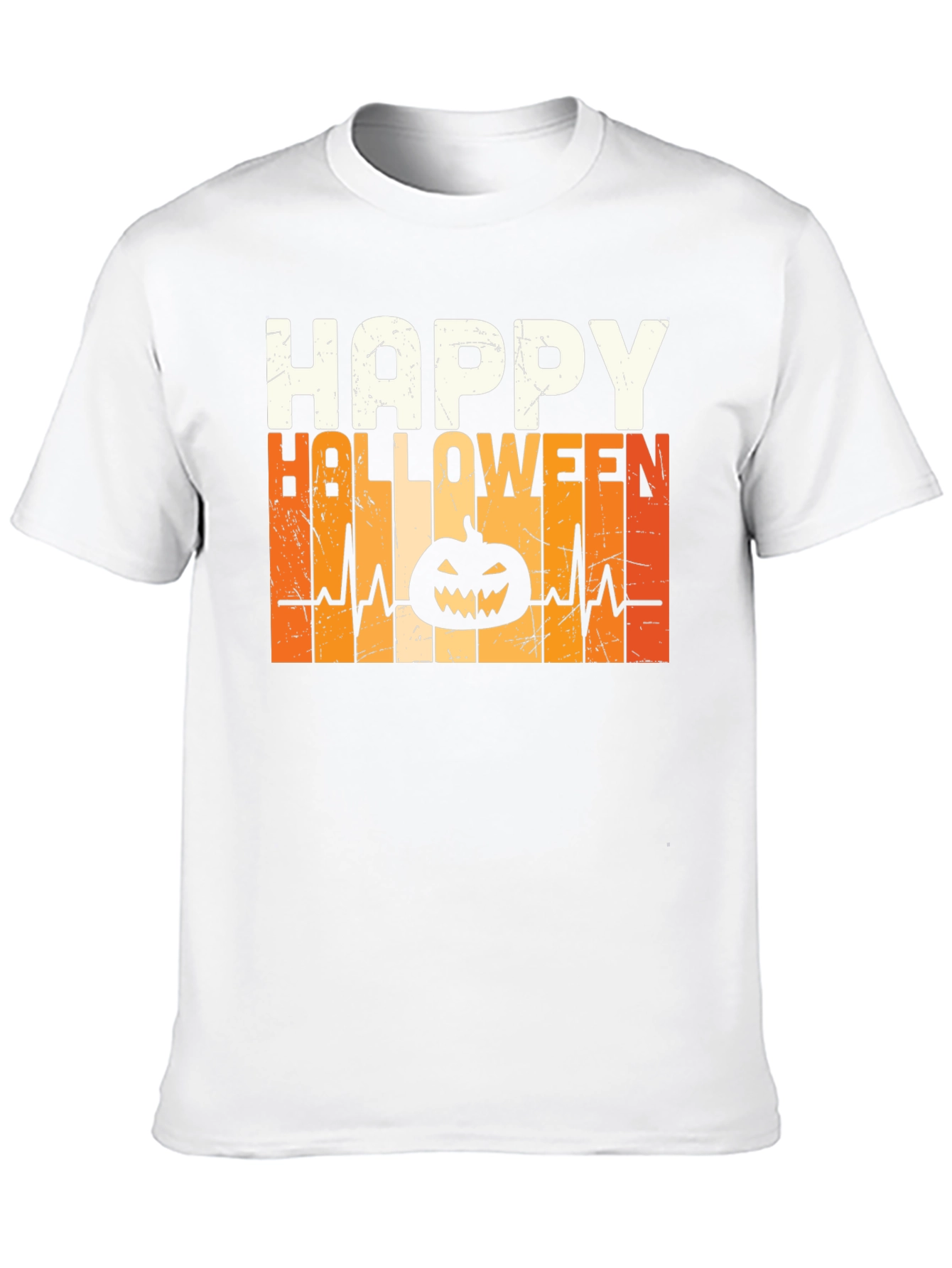 Happy Halloween Pumpkin Heartbeat T-Shirt
