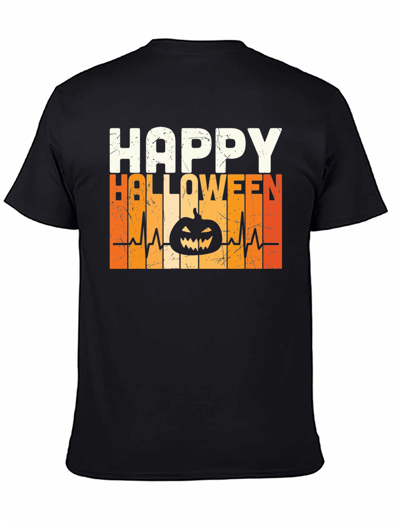 Happy Halloween Pumpkin Heartbeat T-Shirt