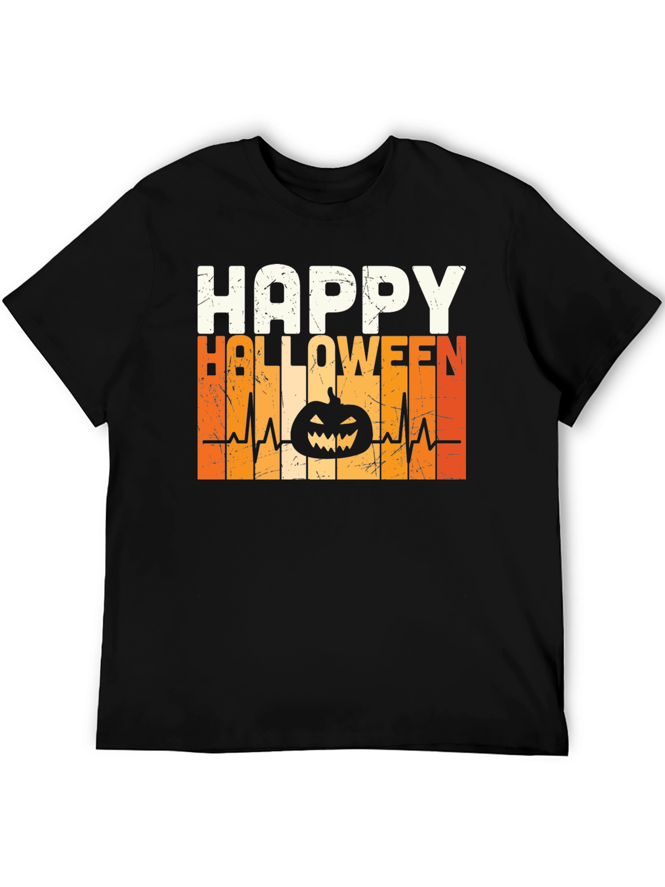 Happy Halloween Pumpkin Heartbeat T-Shirt