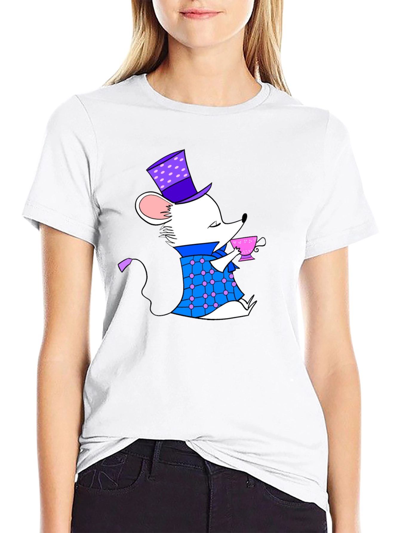 Whimsical Mouse Tea Party Graphic Tee