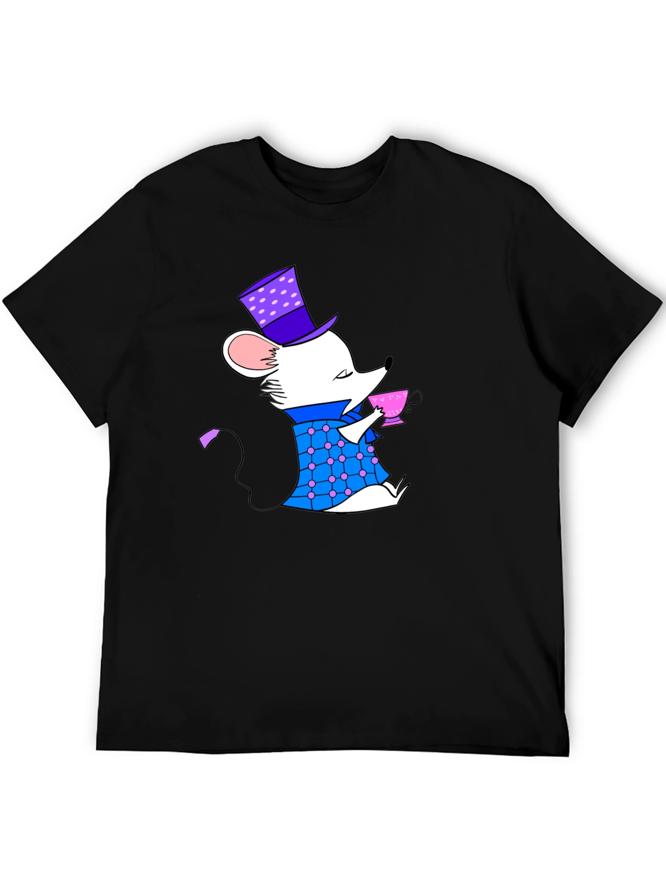 Whimsical Mouse Tea Party Graphic Tee