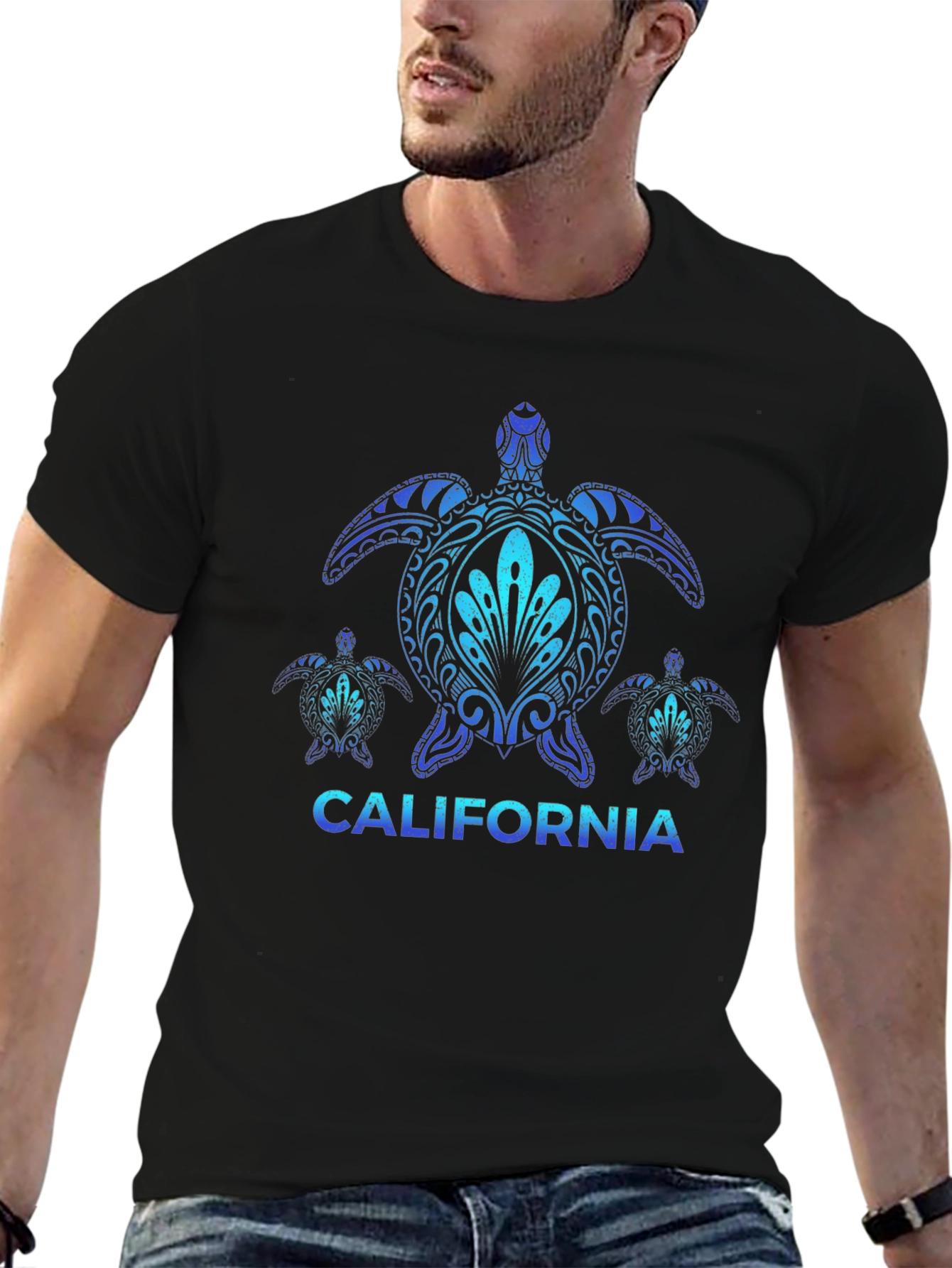 California Sea Turtle Graphic T-Shirt