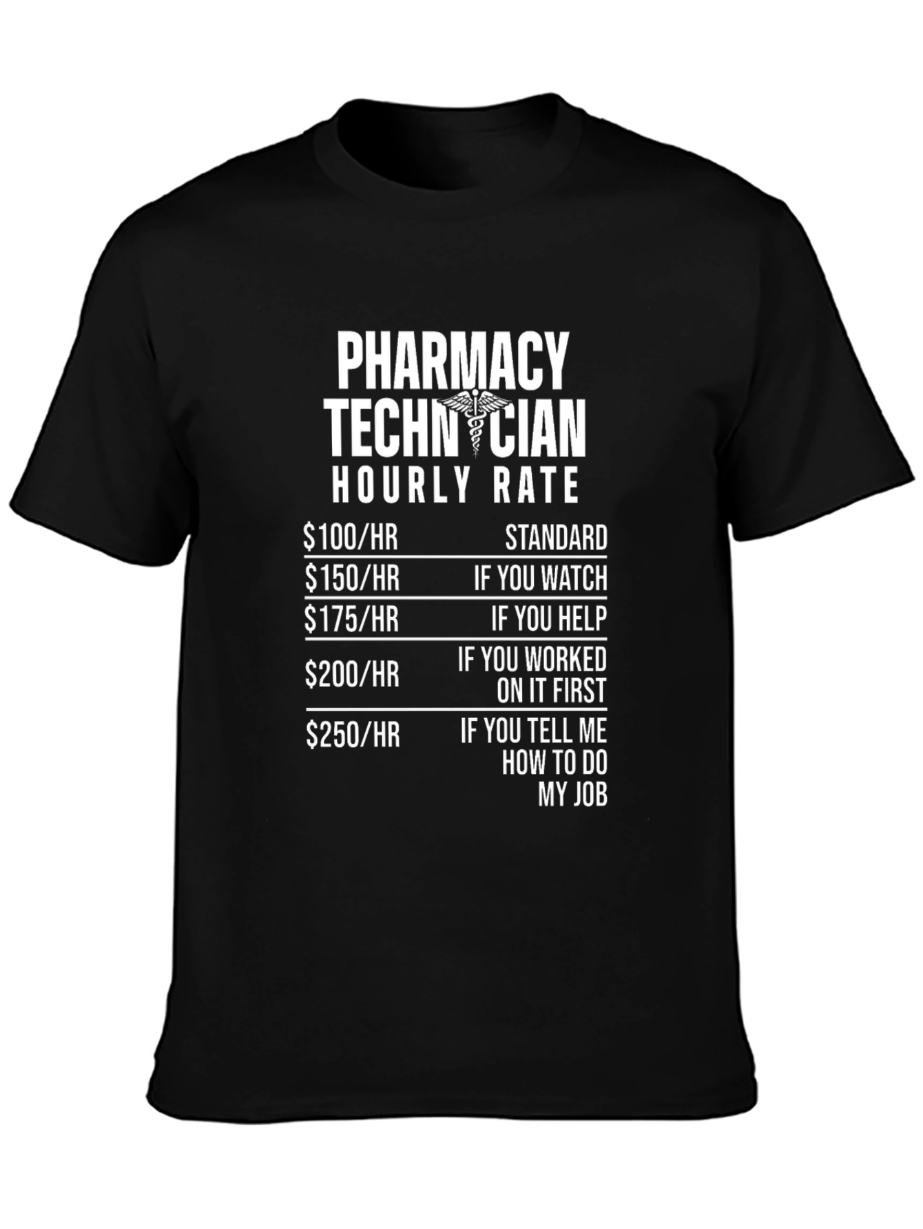 Pharmacy Technician Hourly Rate T-Shirt