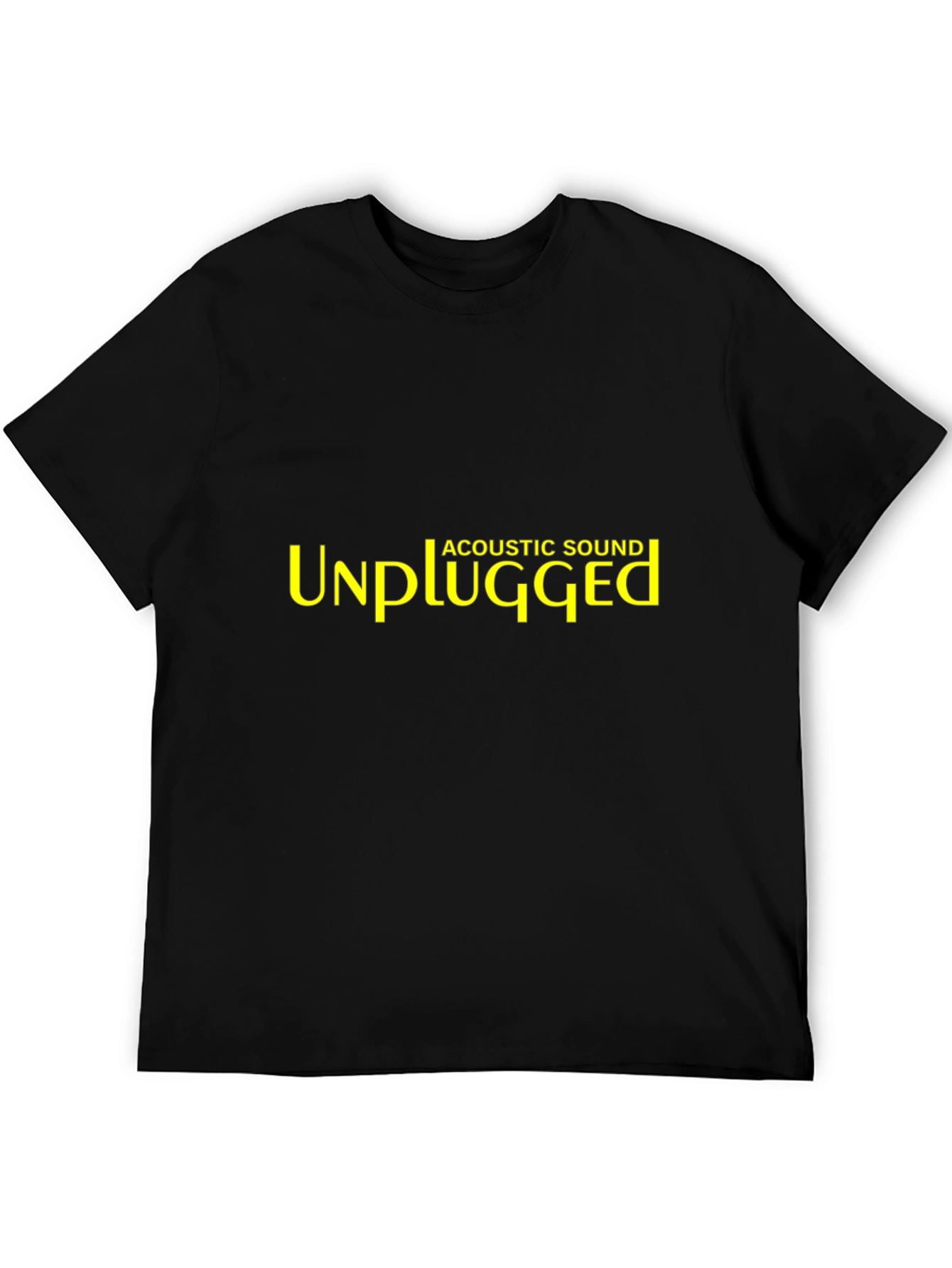 Unplugged Acoustic Sound Black T-Shirt