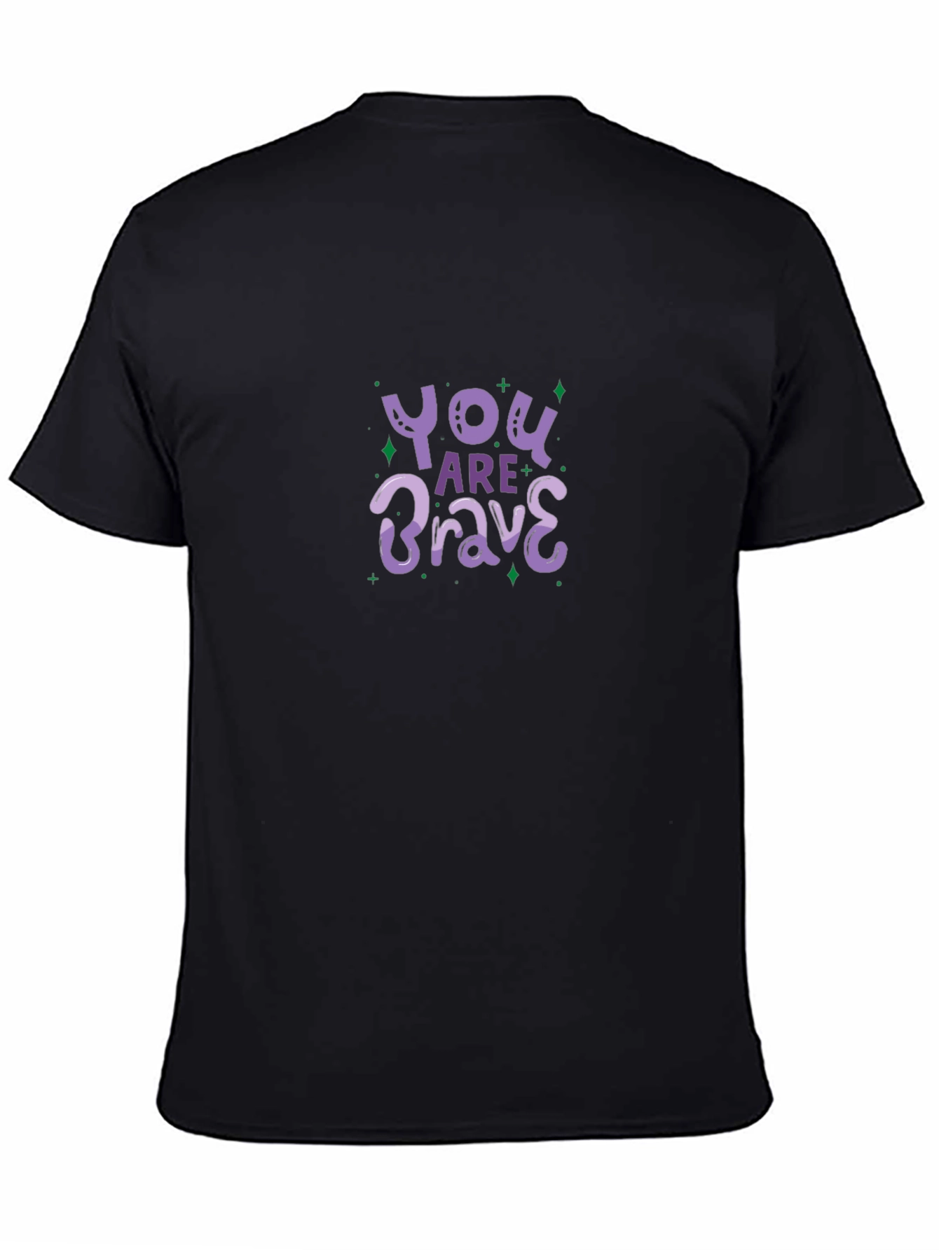 You Are Brave Graphic Tee - Unisex Black T-Shirt