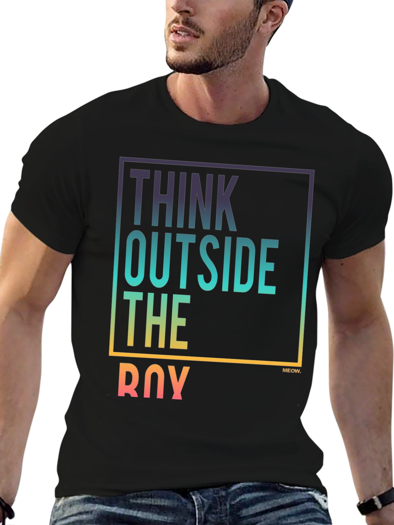 Think Outside the Box Tee - Stylish Graphic T-Shirt