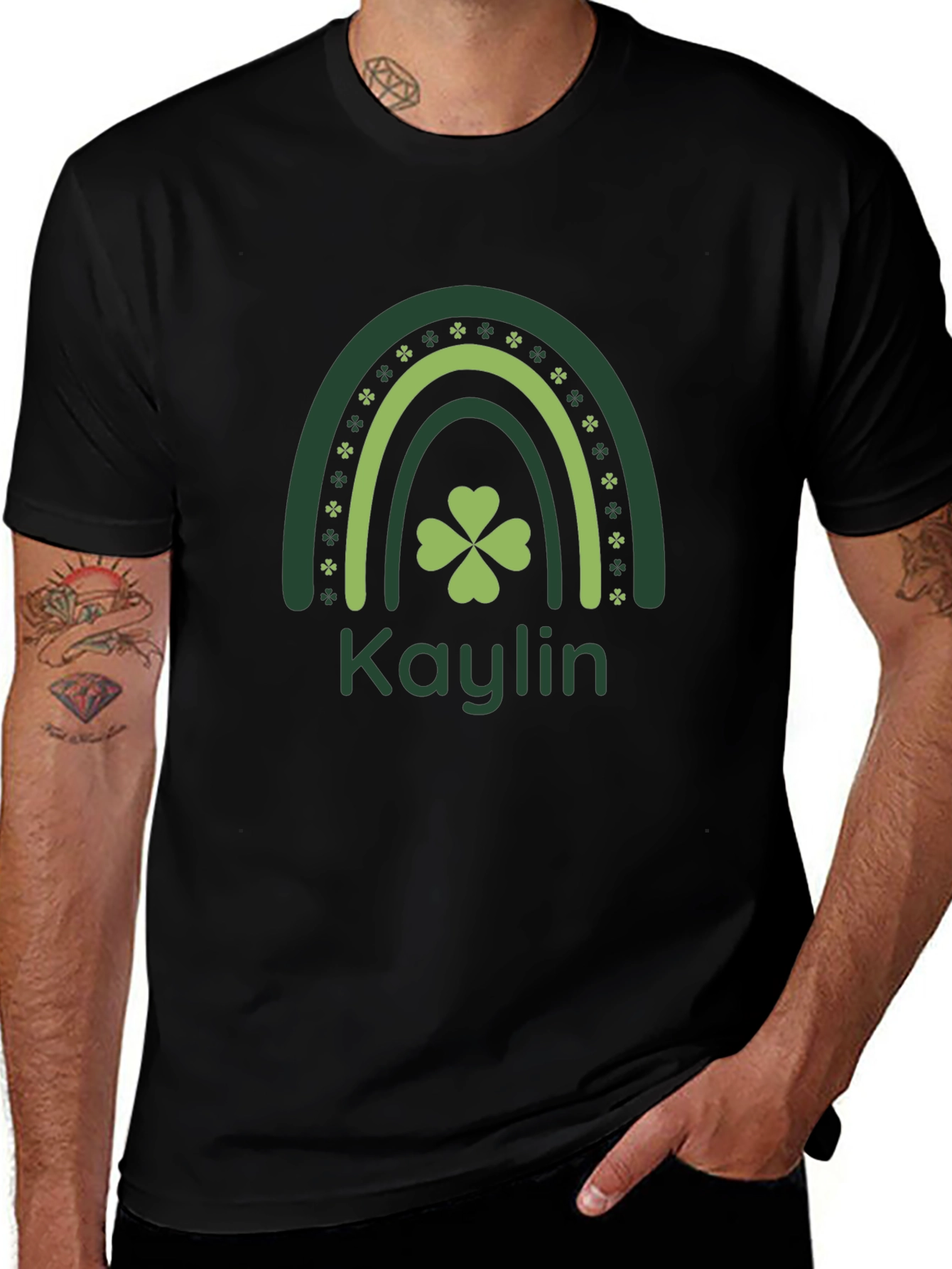 St. Patricks Day Rainbow Personalized T-Shirt