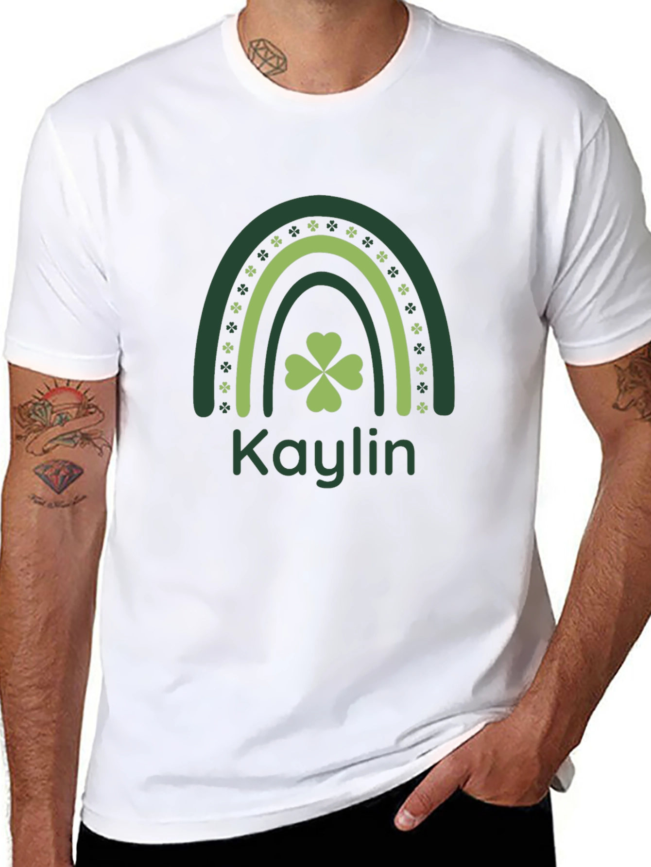 St. Patricks Day Rainbow Personalized T-Shirt