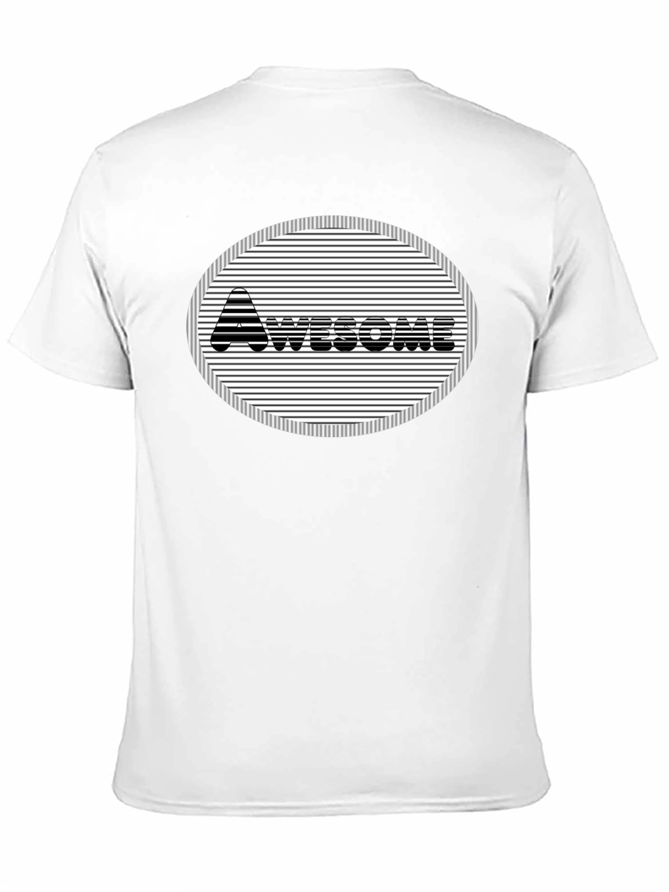 Awesome Black Graphic Tee - Mens Short Sleeve