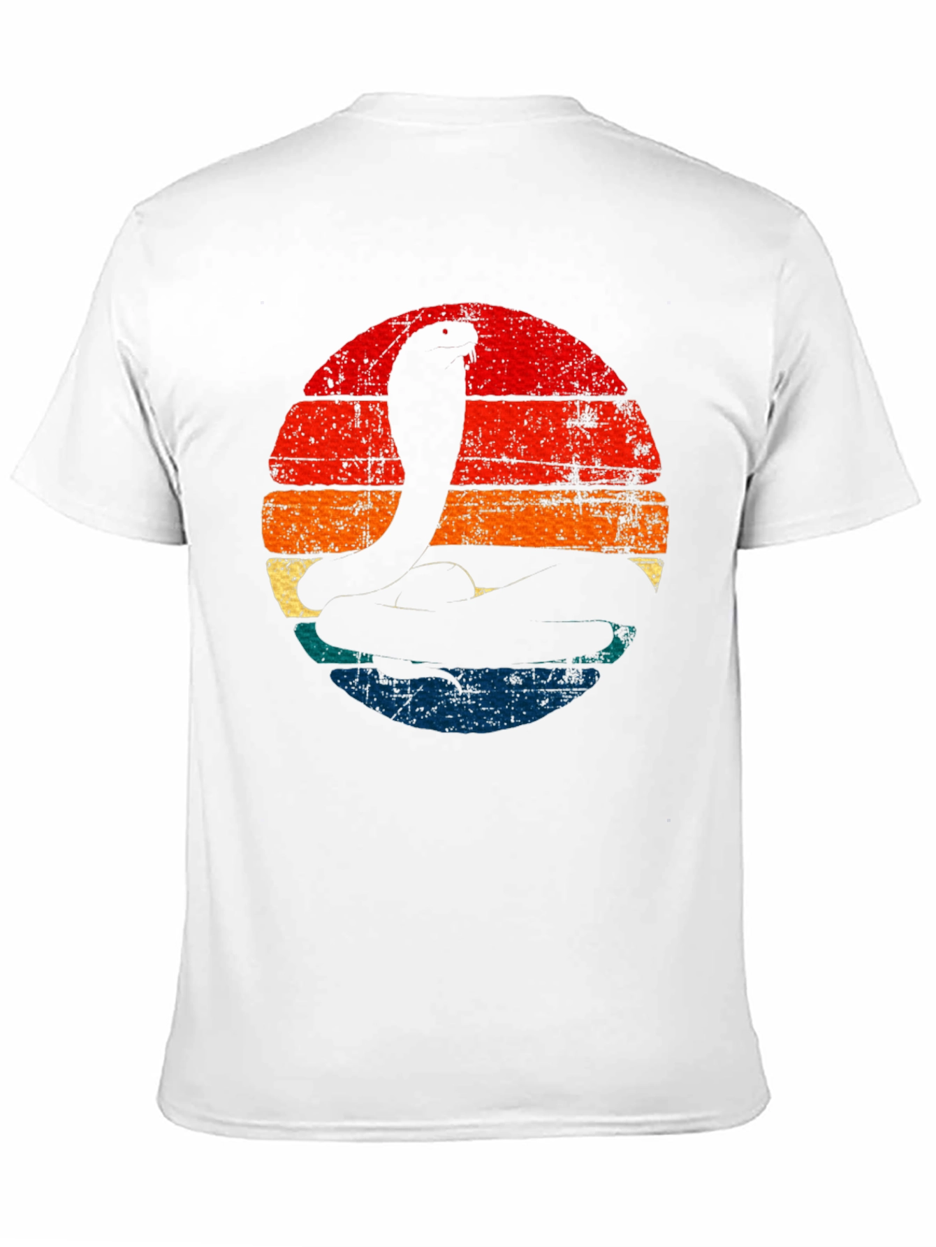 Retro Cobra Sunset Graphic Tee - Black