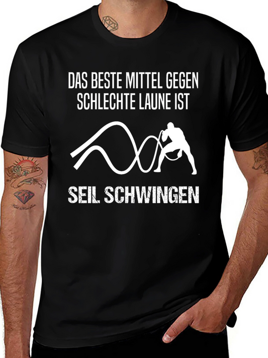 Funny Workout Shirt - Best Medicine Against Bad Mood