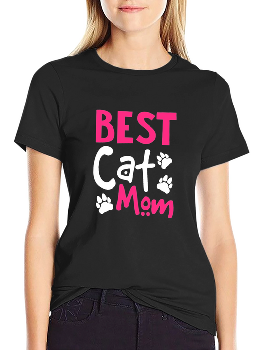 Best Cat Mom T-Shirt - Cute Cat Lover Gift
