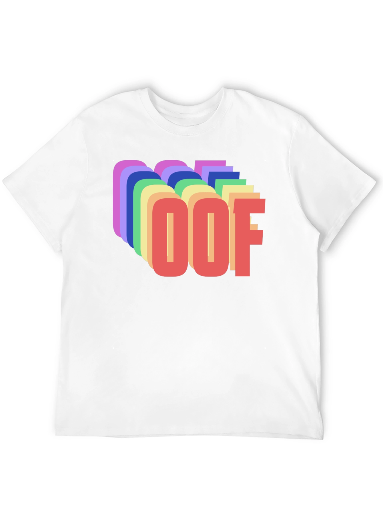 Retro OOF Graphic T-Shirt - Black Crew Neck Tee