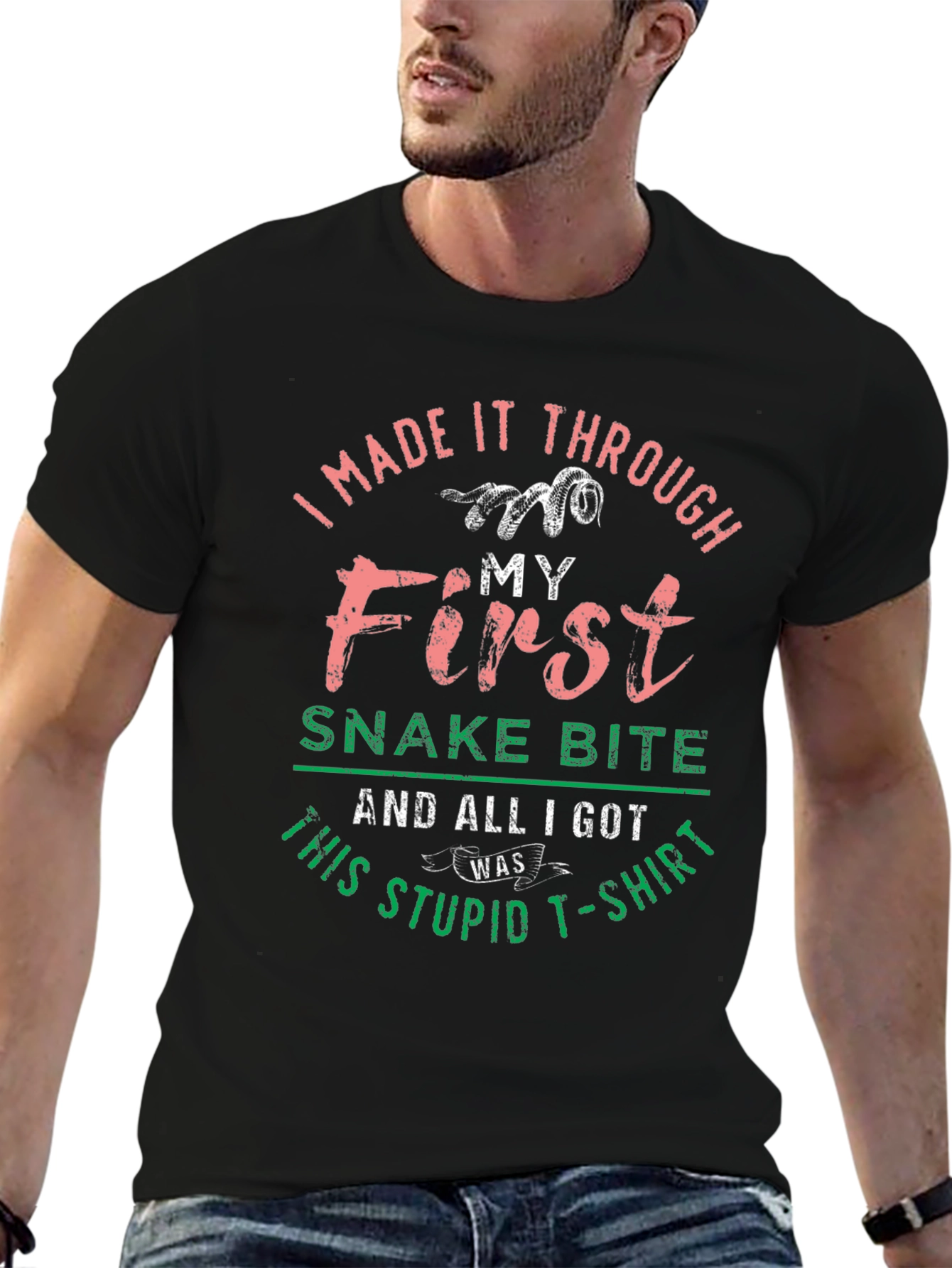 Funny Snake Bite T-Shirt