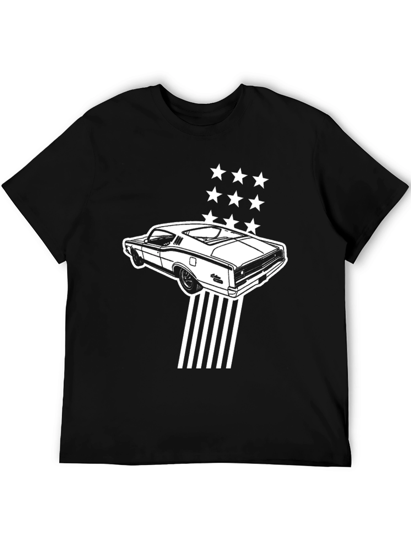 Classic Car Graphic Tee - Black