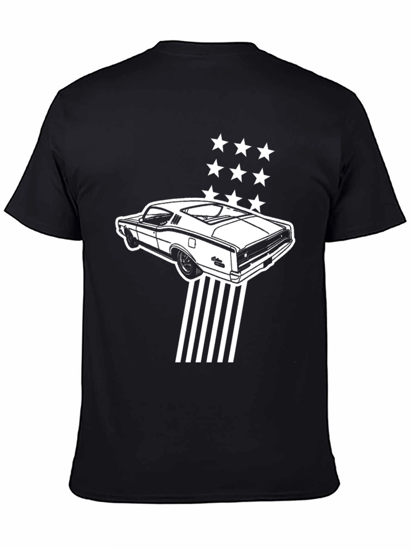 Classic Car Graphic Tee - Black