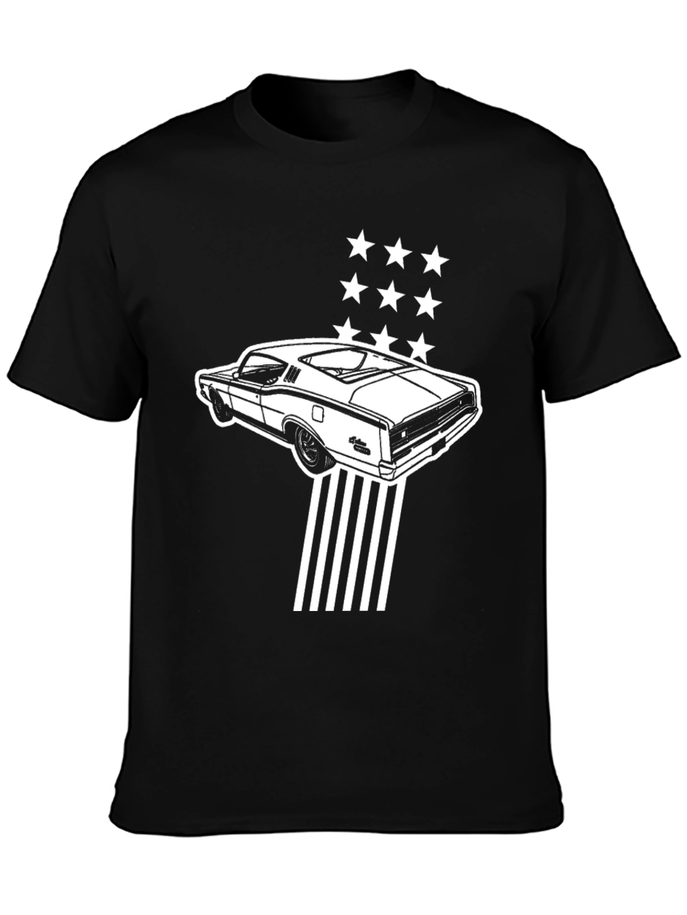 Classic Car Graphic Tee - Black