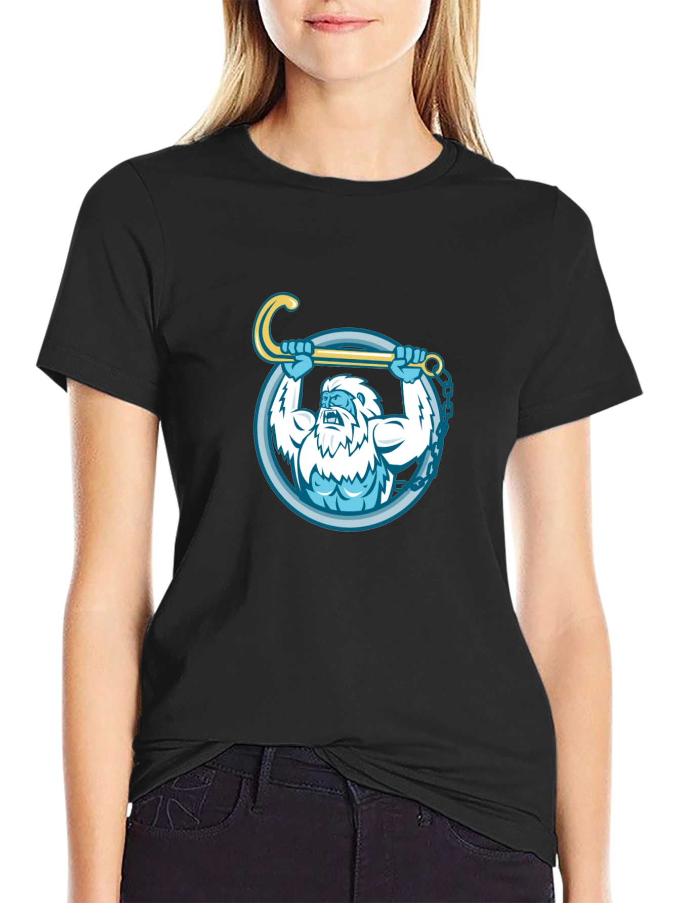 Yeti Strongman T-Shirt - Weightlifting Monster Tee