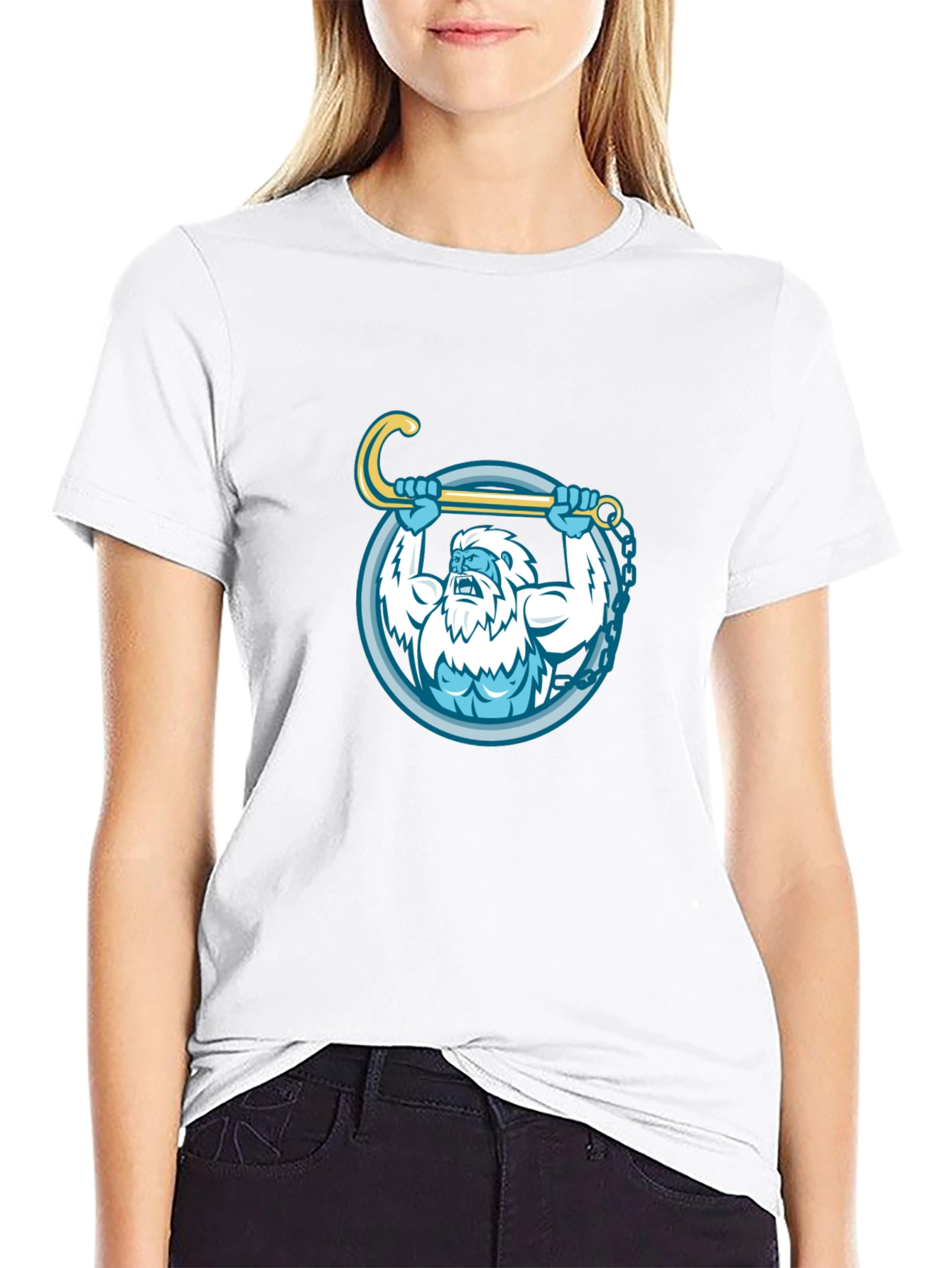 Yeti Strongman T-Shirt - Weightlifting Monster Tee