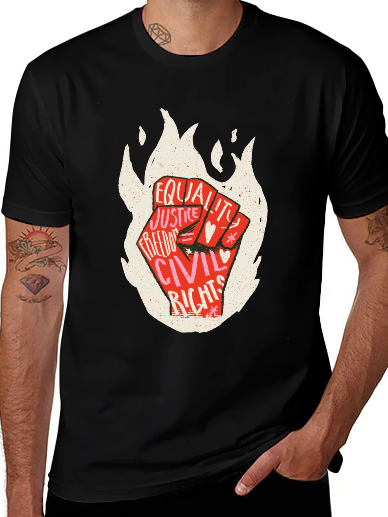 Equality Justice Civil Rights Graphic T-Shirt
