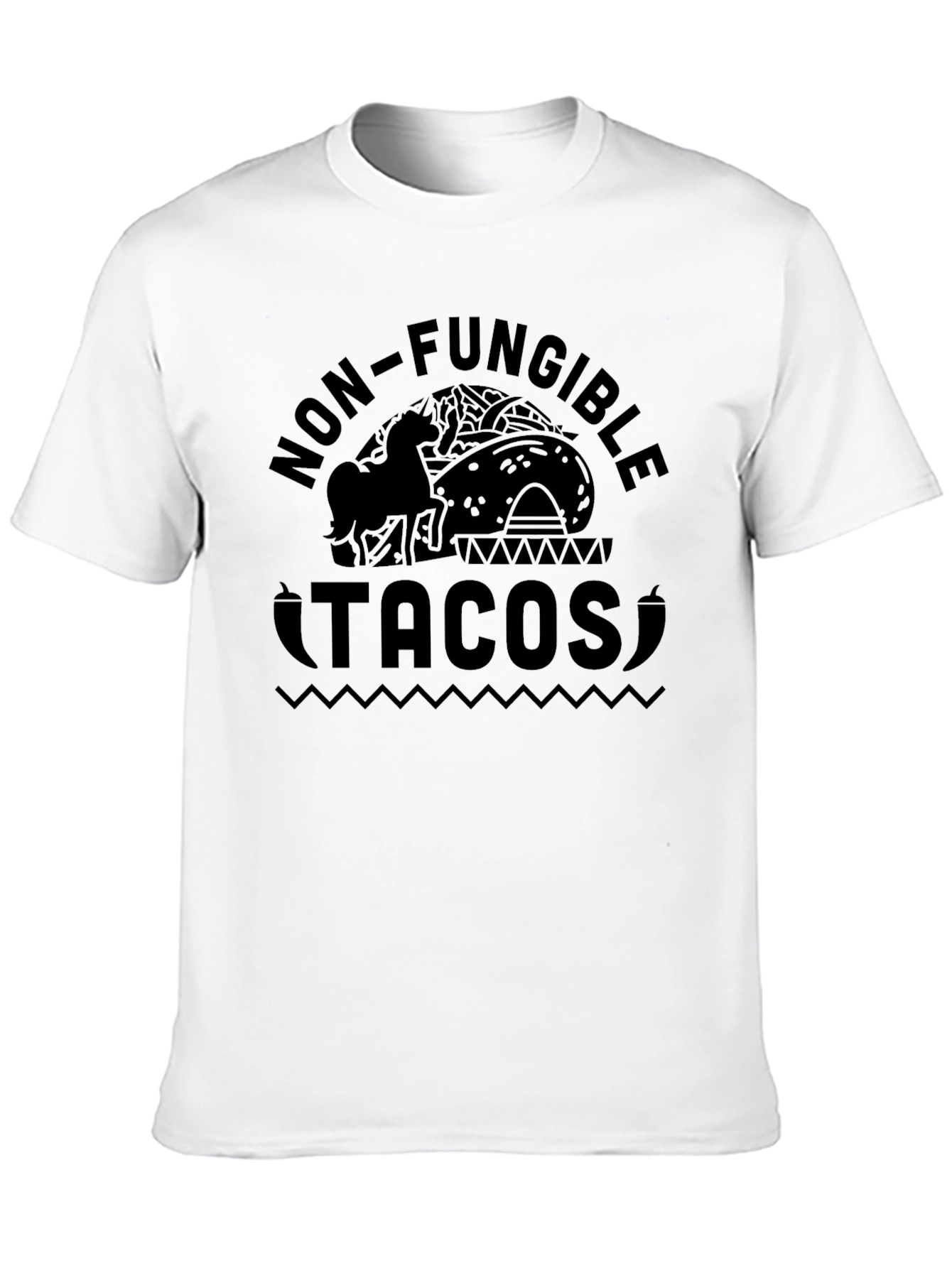 Non-Fungible Tacos Black Graphic Tee