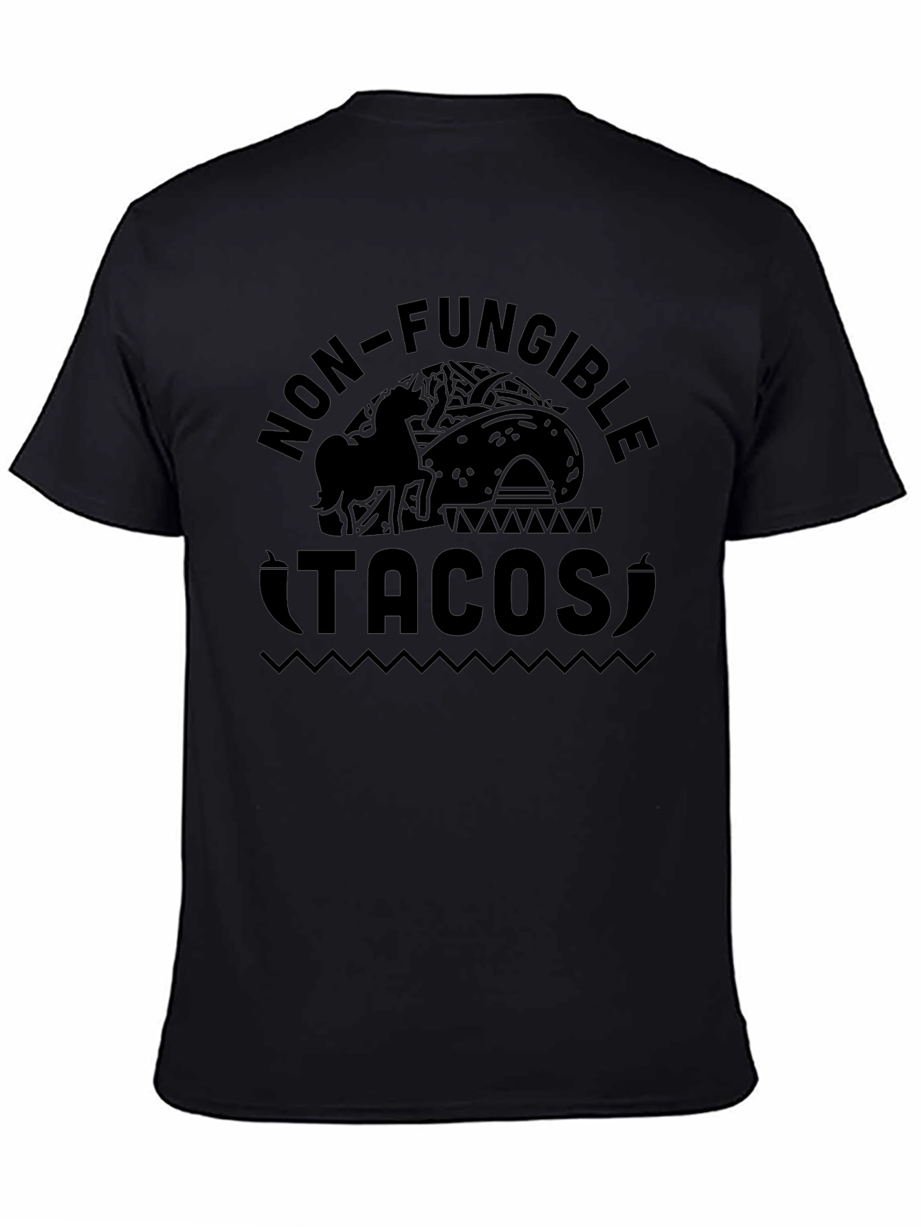 Non-Fungible Tacos Black Graphic Tee