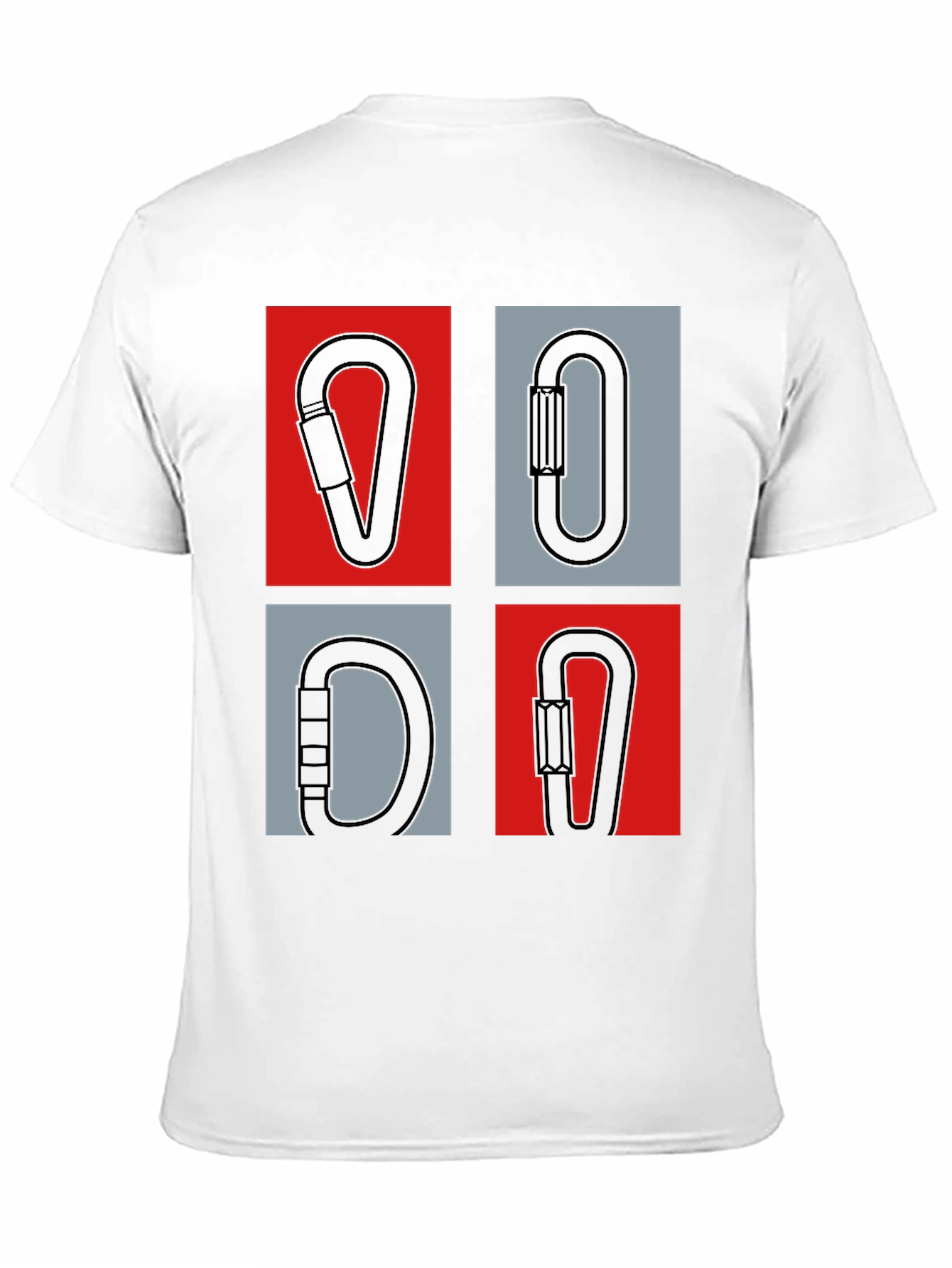 Climbing Carabiner Graphic Tee - Black