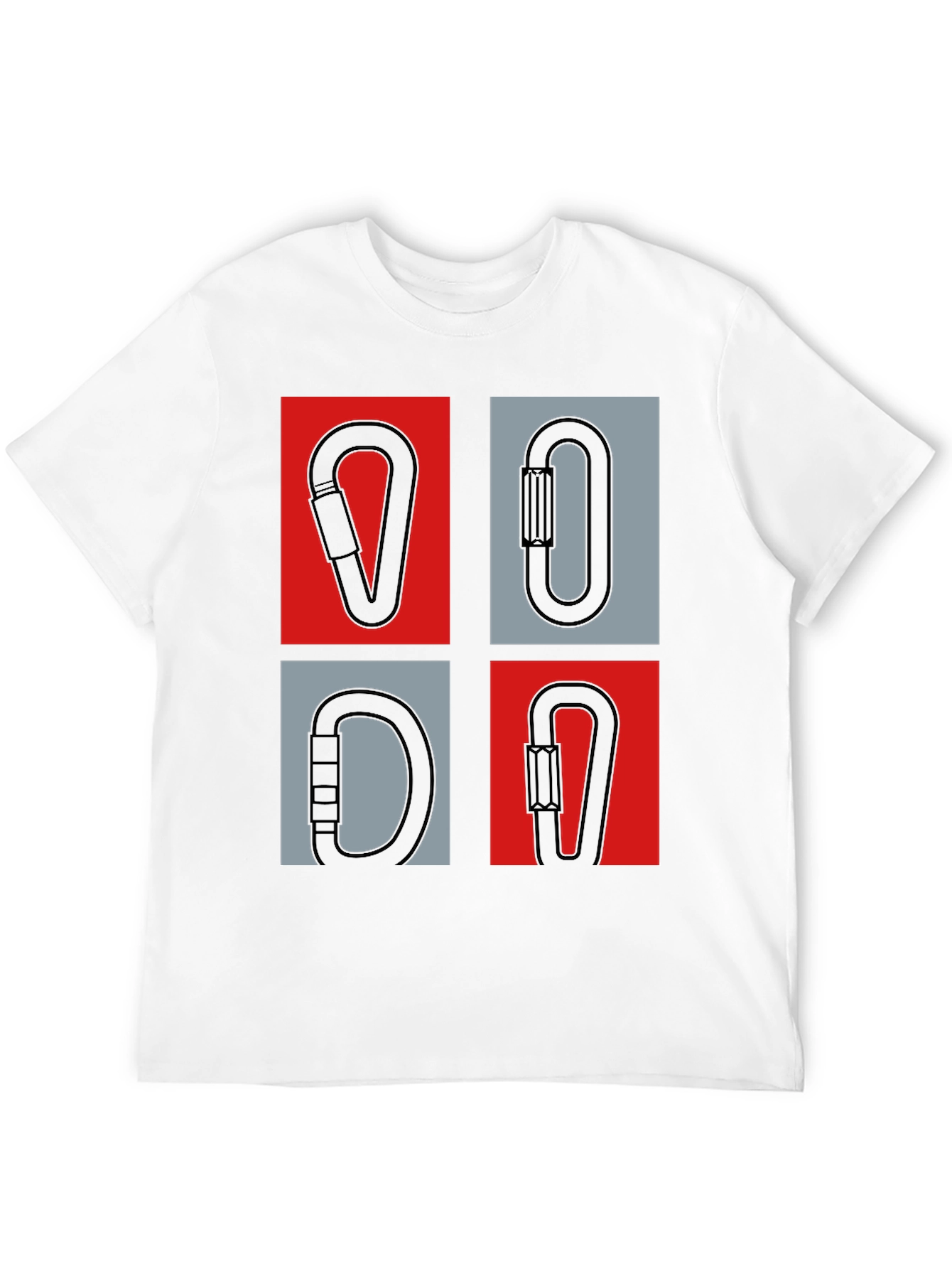 Climbing Carabiner Graphic Tee - Black