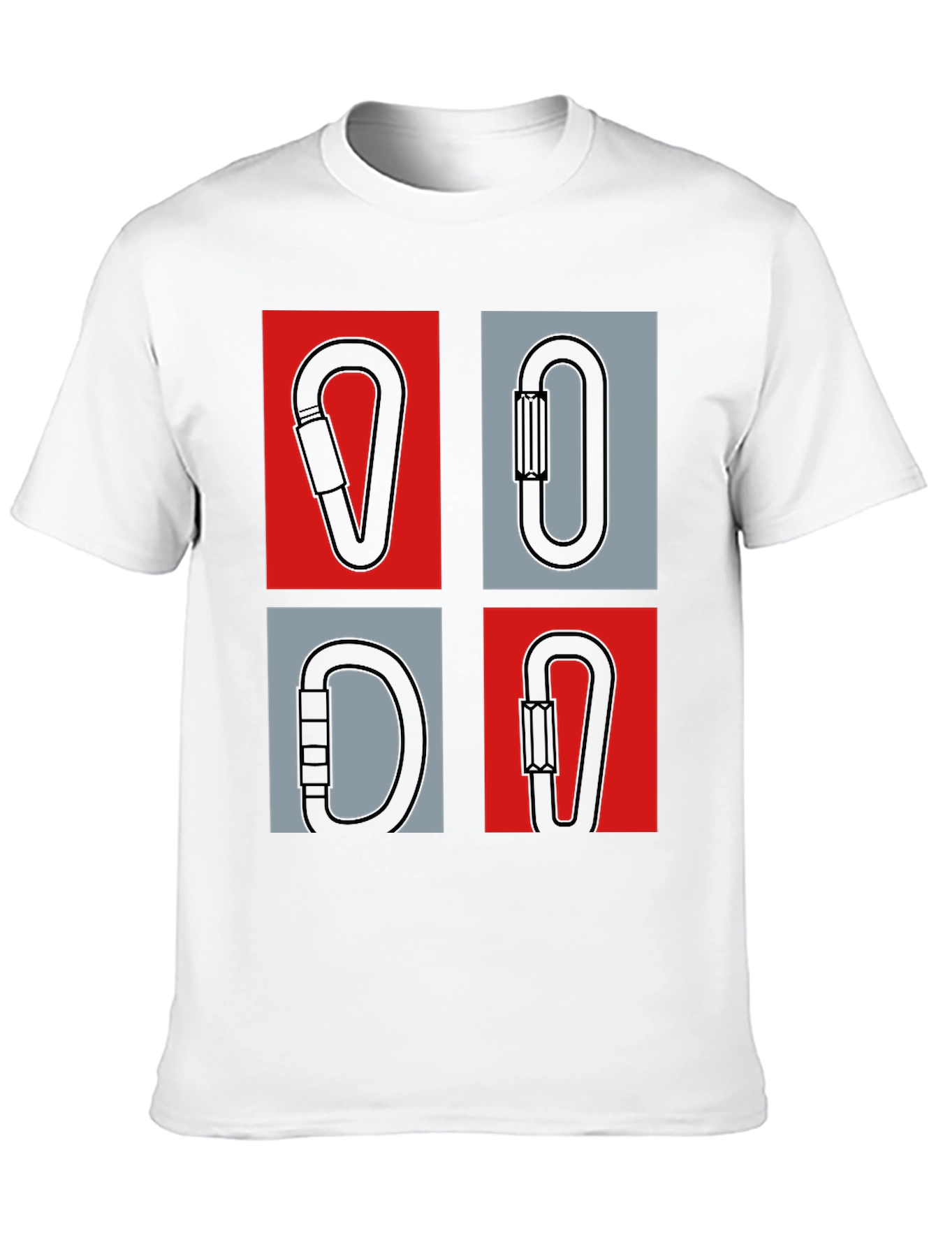 Climbing Carabiner Graphic Tee - Black