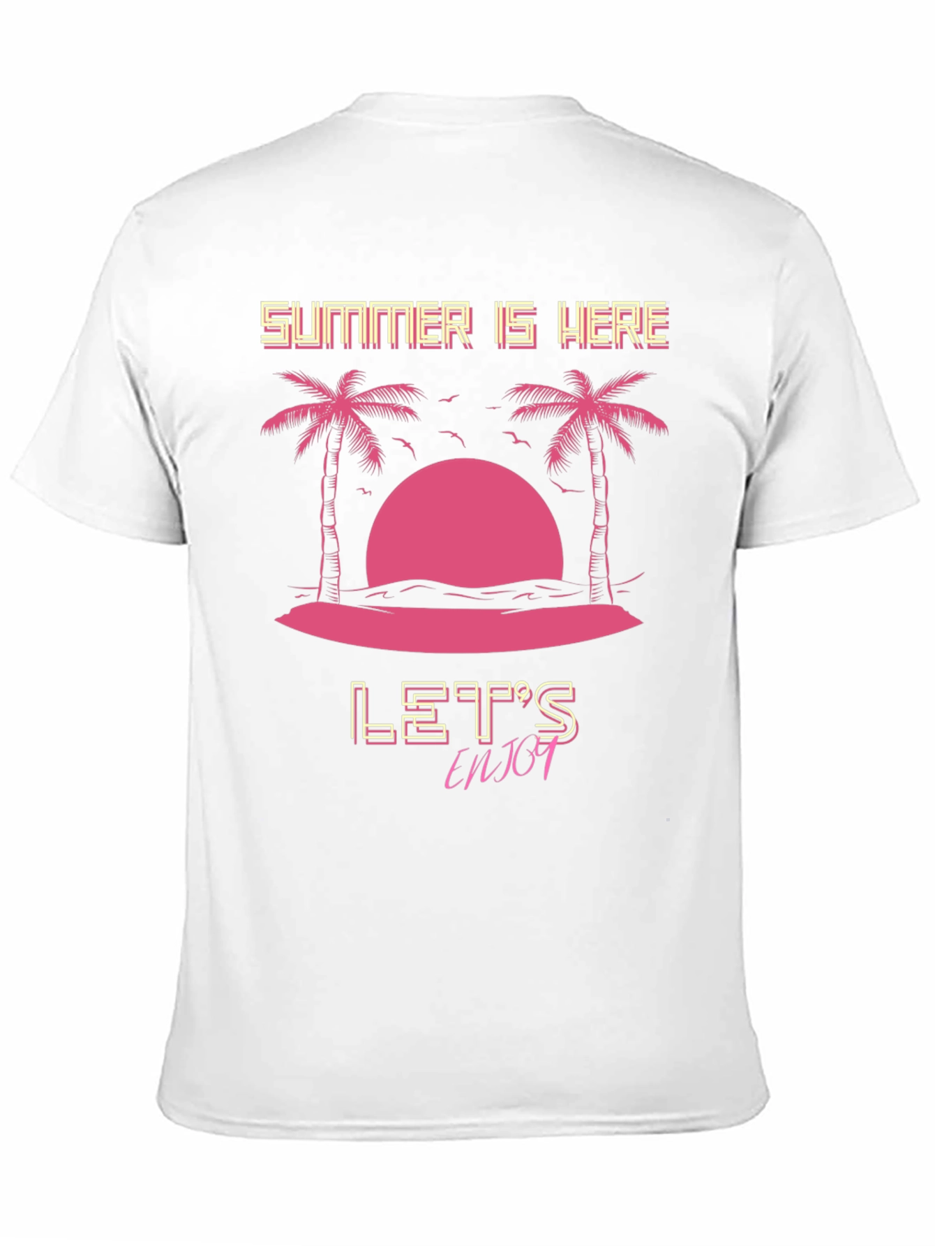 Summer Is Here T-Shirt - Black Graphic Tee