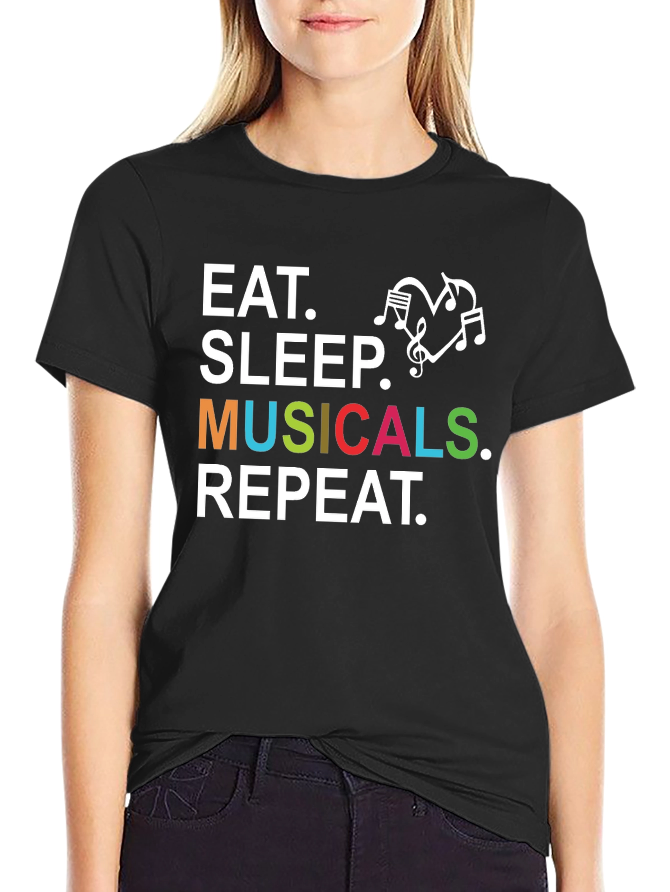Eat Sleep Musicals Repeat T-Shirt