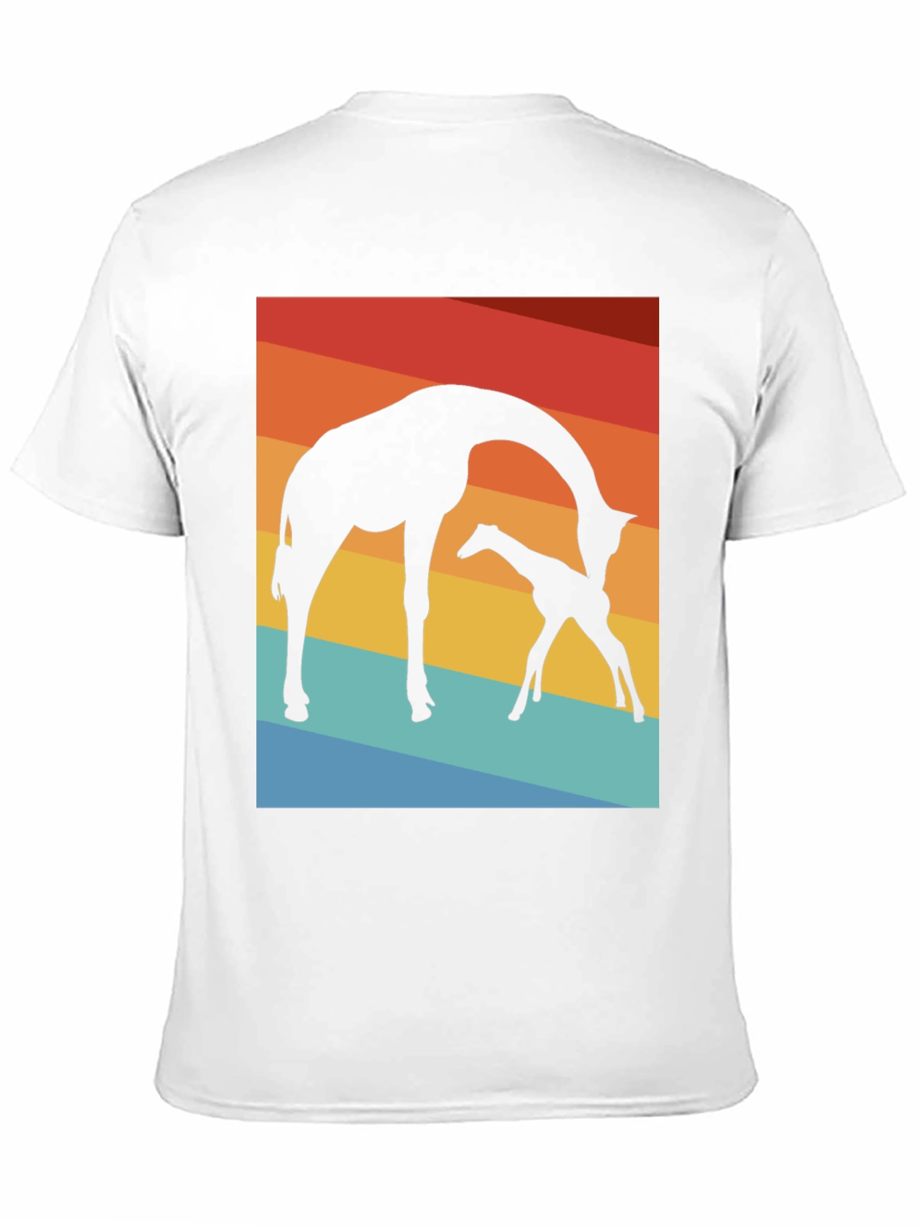 Giraffe Silhouette T-Shirt - Sunset Graphic Tee