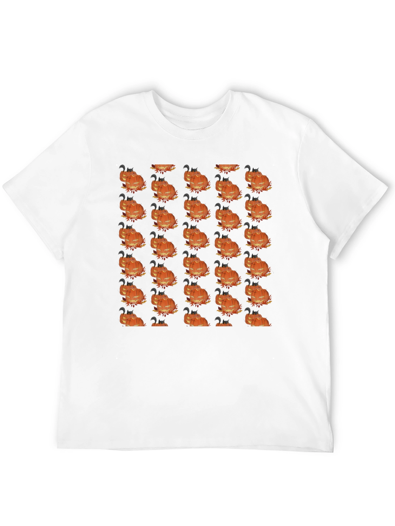 Spooky Halloween Pumpkin Pattern T-Shirt