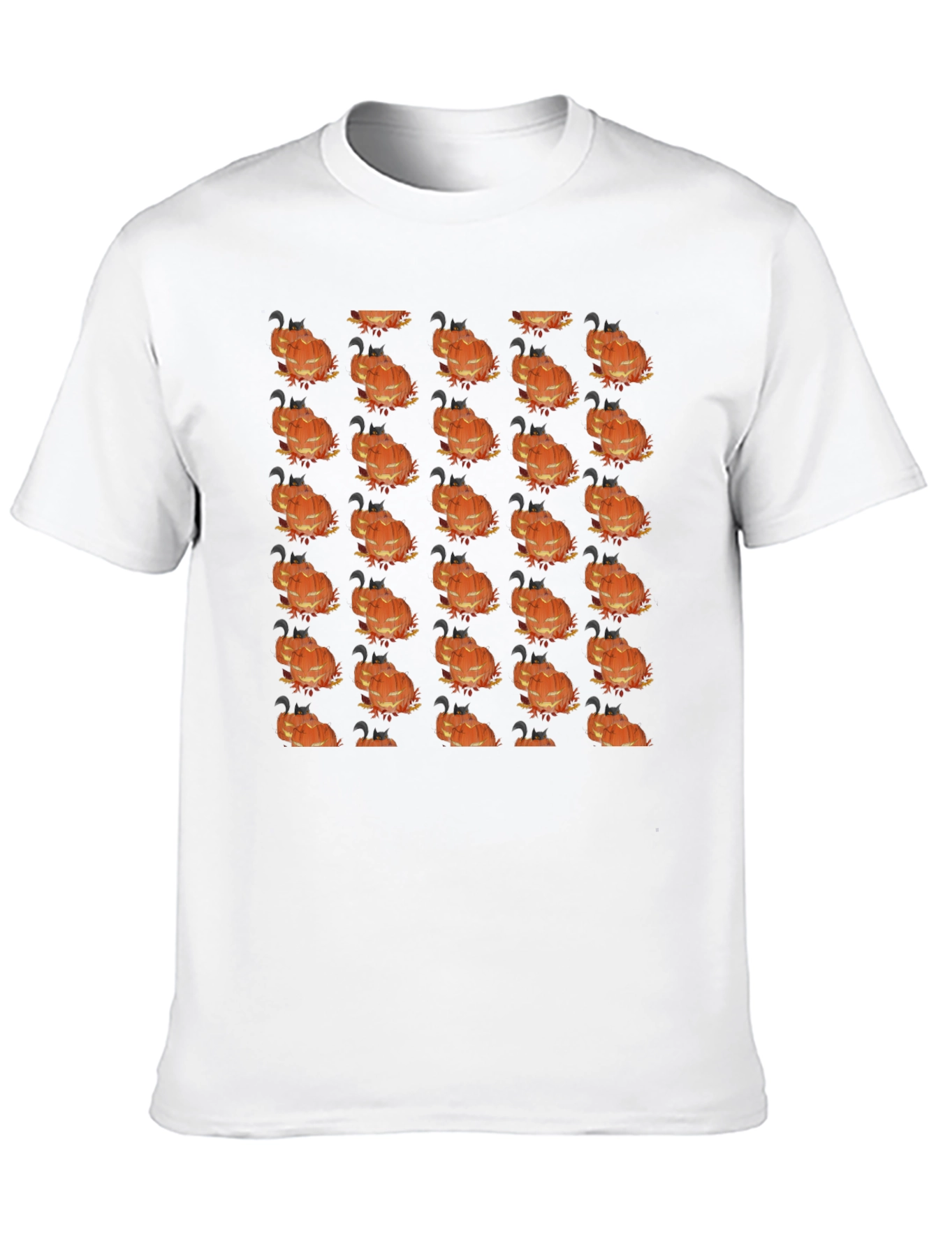 Spooky Halloween Pumpkin Pattern T-Shirt