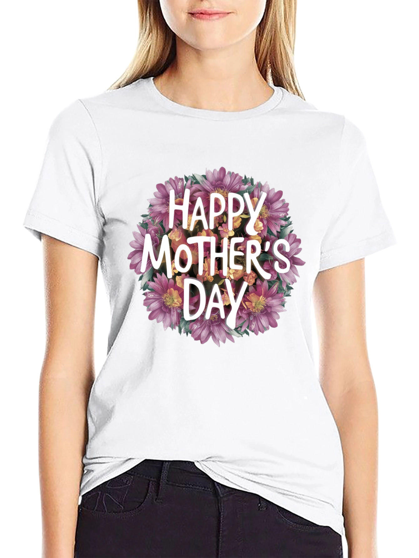 Happy Mothers Day Floral T-Shirt