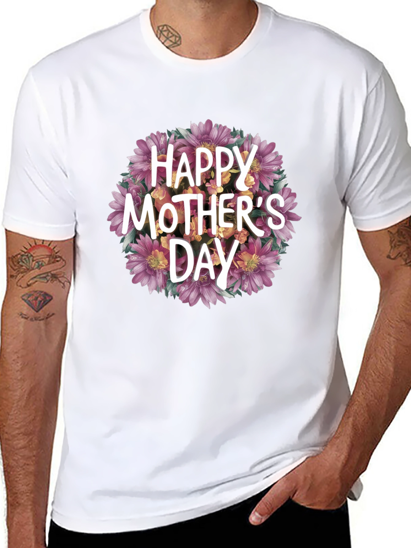 Happy Mothers Day Floral T-Shirt