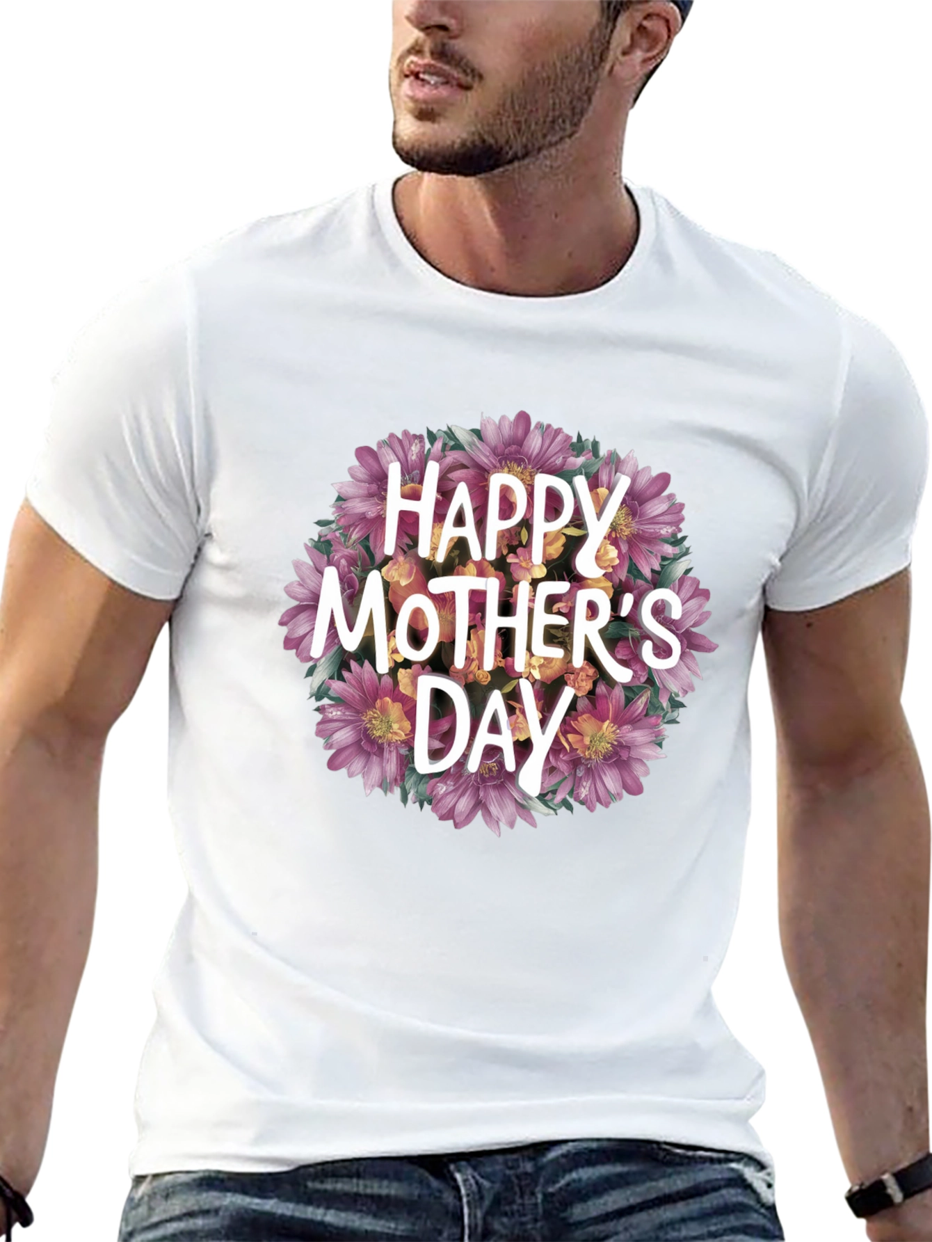 Happy Mothers Day Floral T-Shirt
