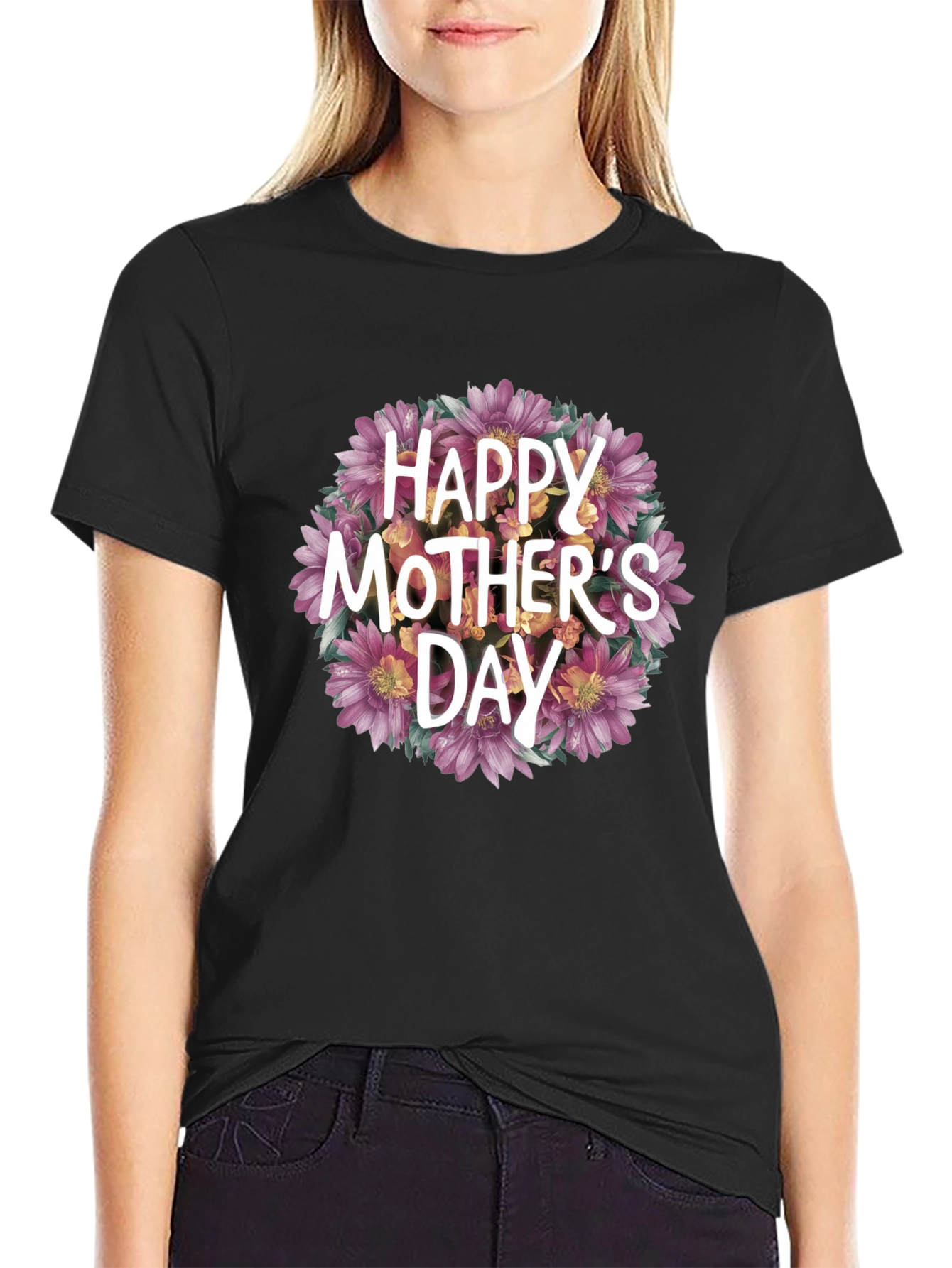 Happy Mothers Day Floral T-Shirt
