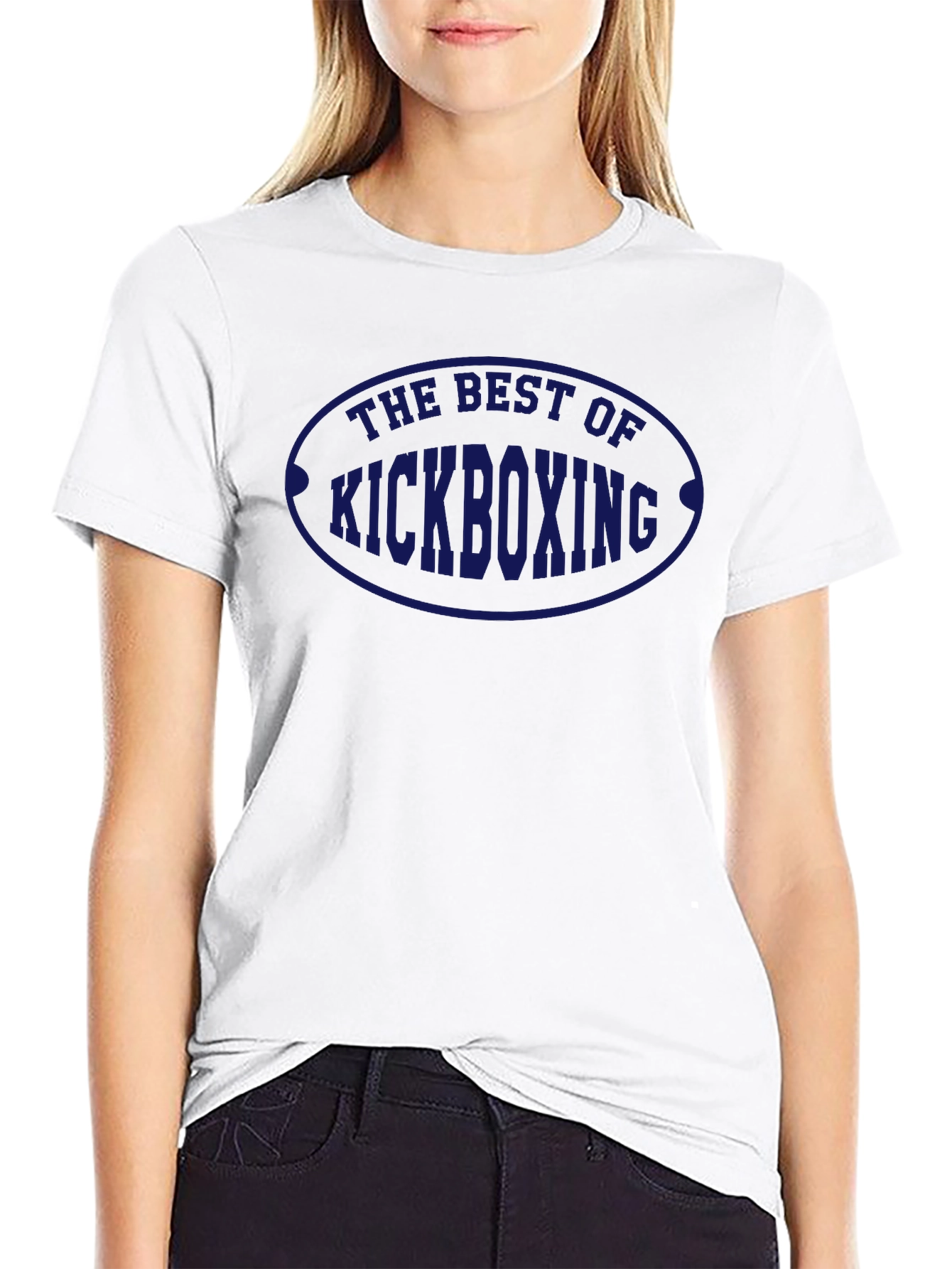 Kickboxing Graphic Print Tee - Comfortable Crew Neck