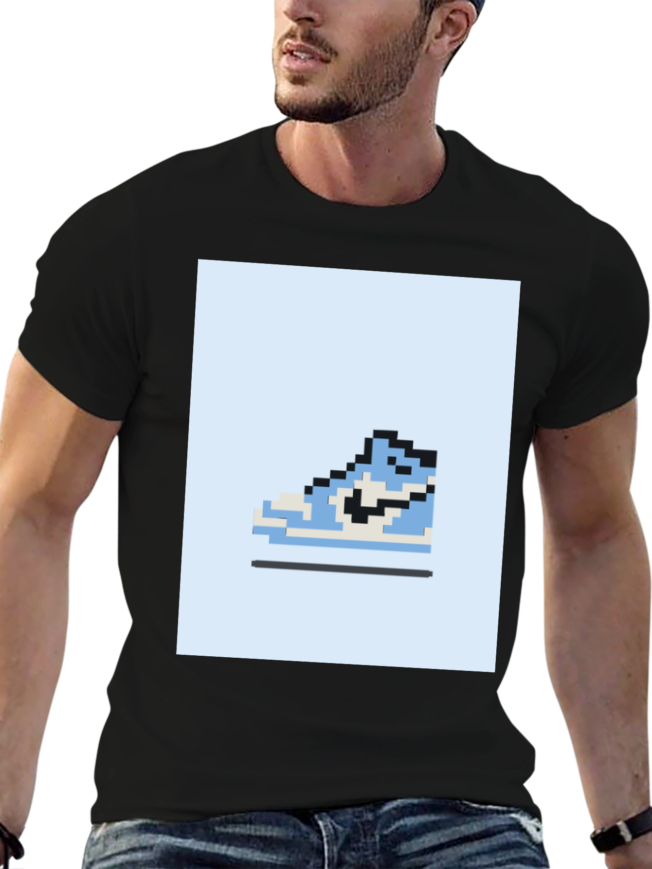 Pixel Sneaker T-Shirt - Retro Gaming Style