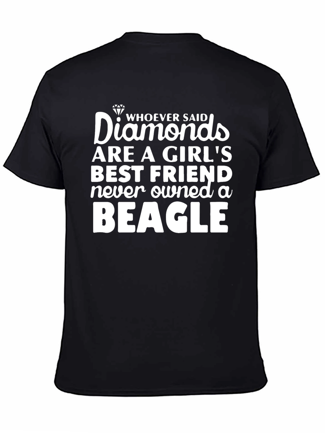 Diamonds & Beagles Graphic Tee - Best Friend Shirt