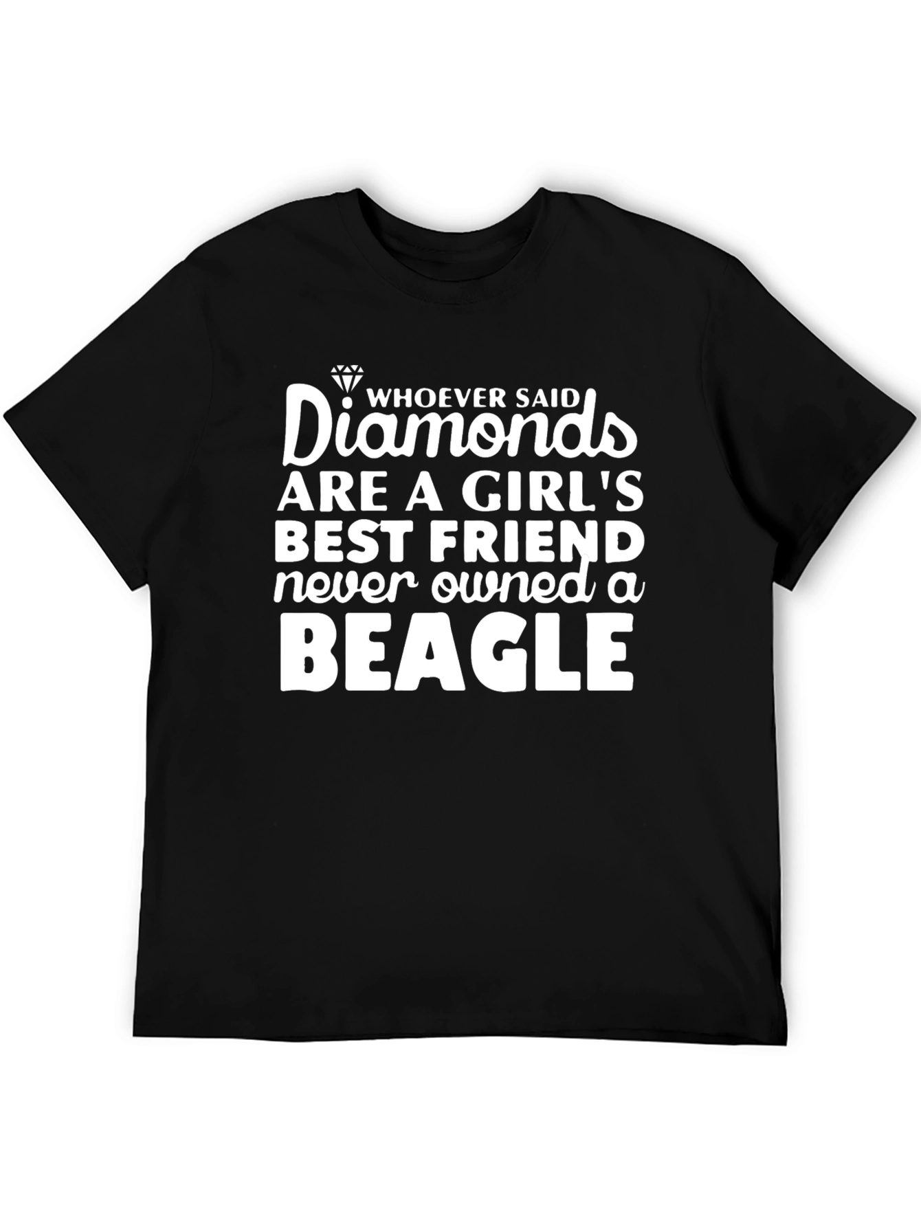 Diamonds & Beagles Graphic Tee - Best Friend Shirt