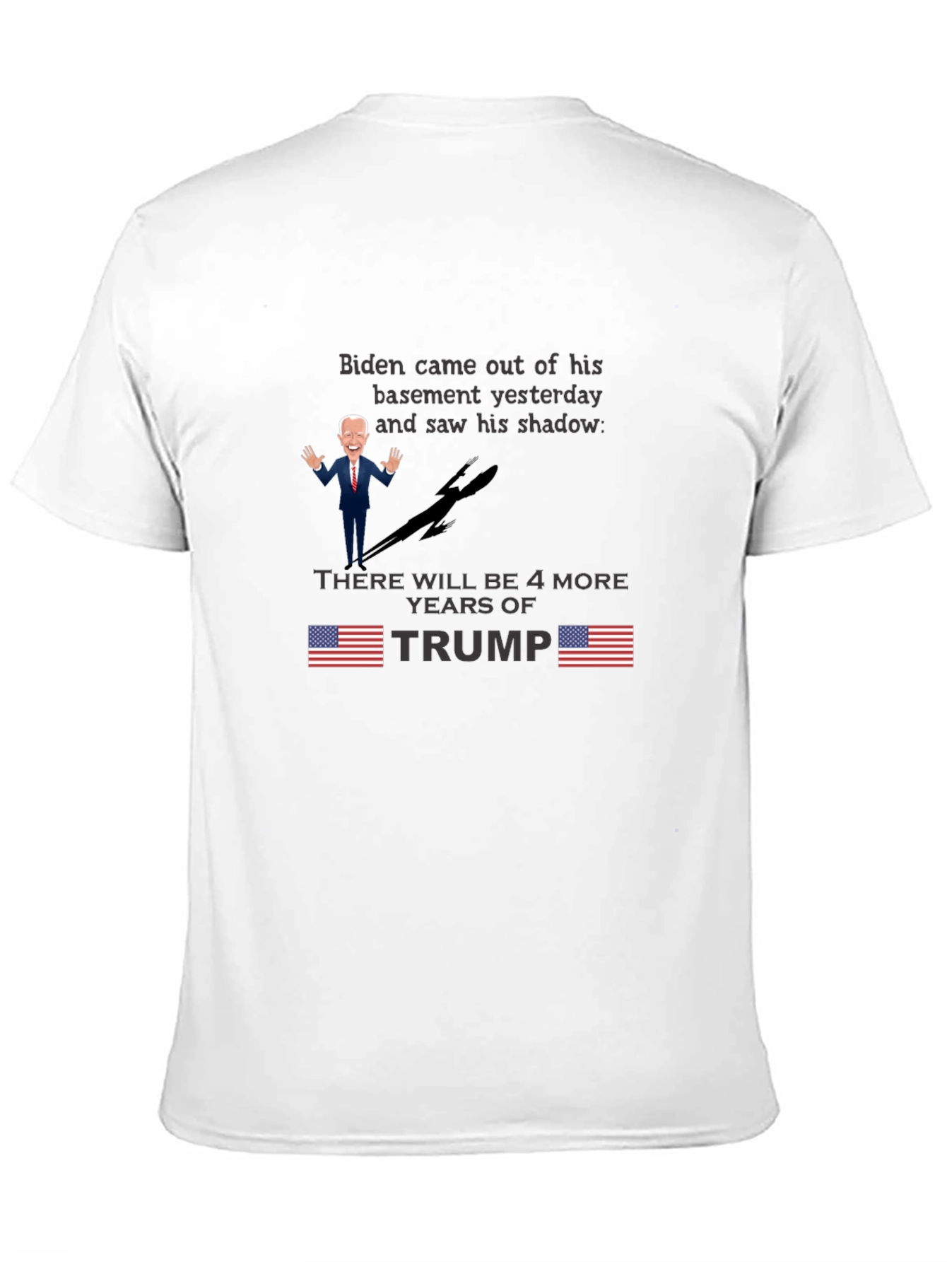 Biden Shadow Trump T-Shirt - Funny Political Tee
