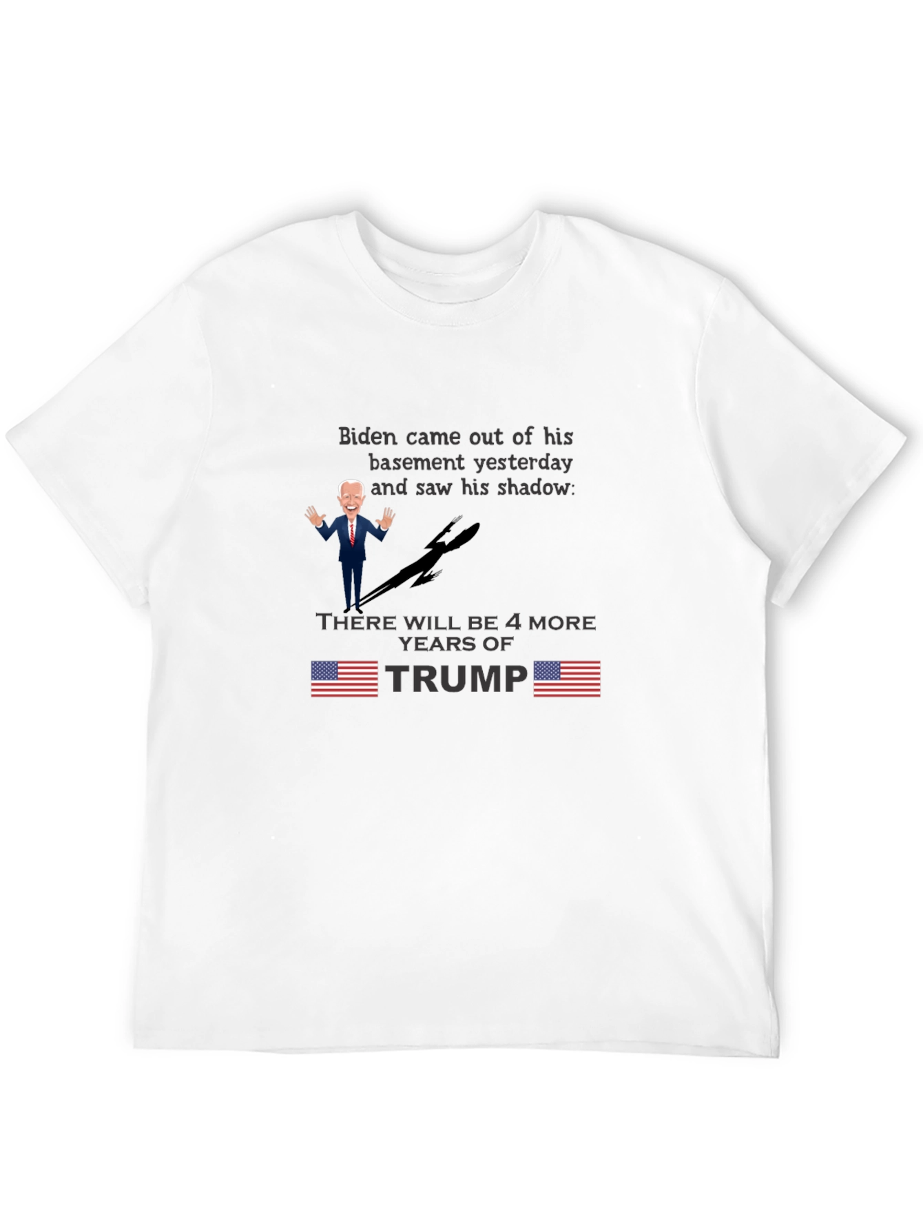 Biden Shadow Trump T-Shirt - Funny Political Tee