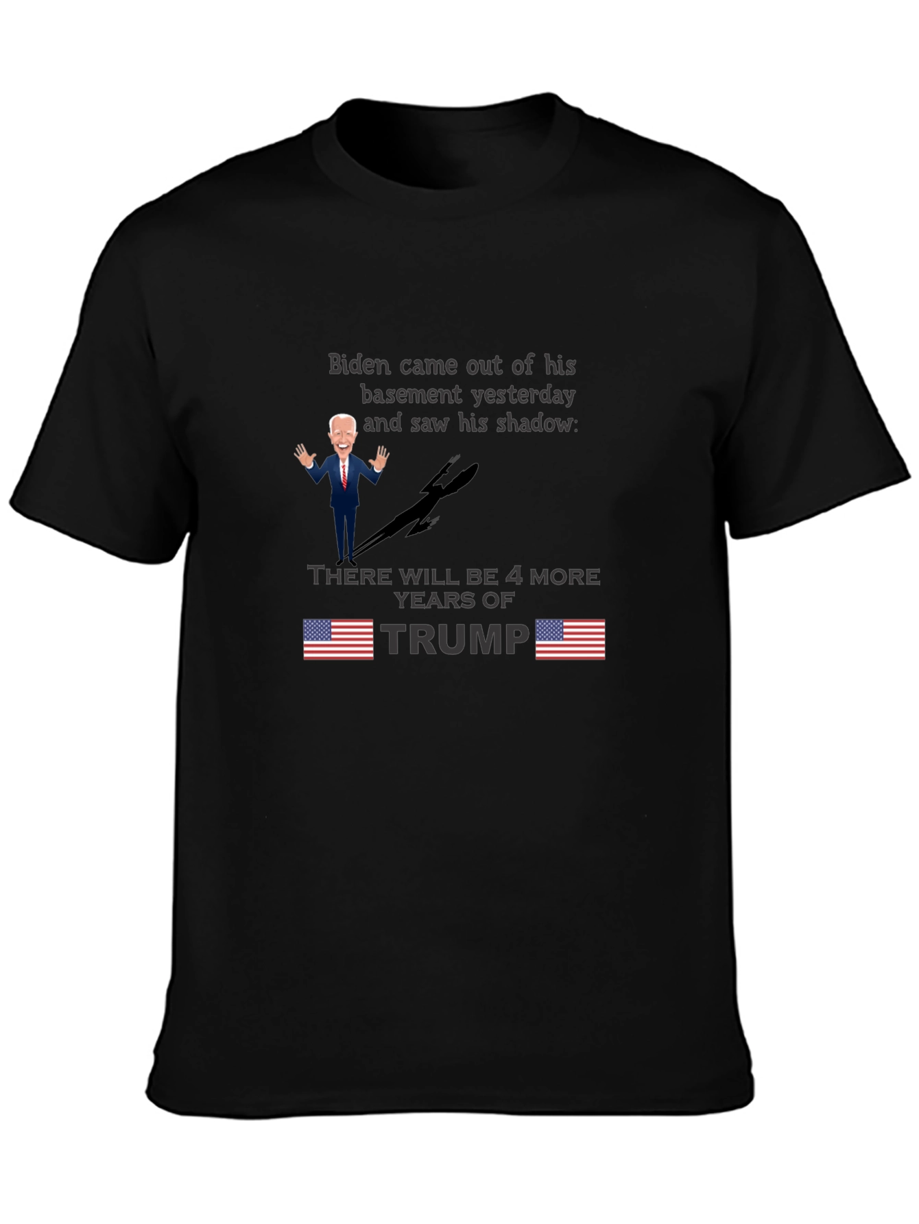 Biden Shadow Trump T-Shirt - Funny Political Tee