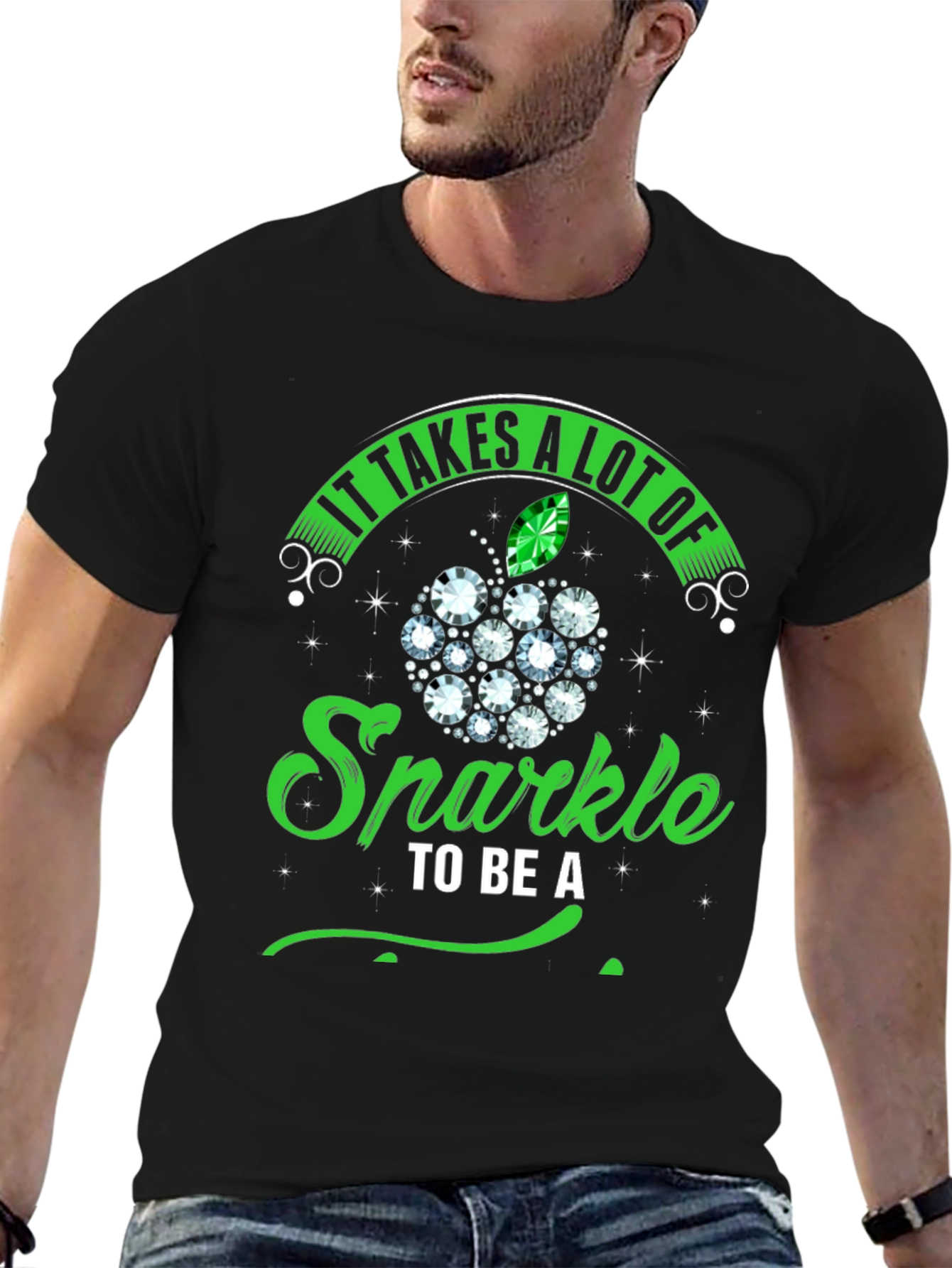 Sparkle Apple T-Shirt: Teacher Appreciation Tee