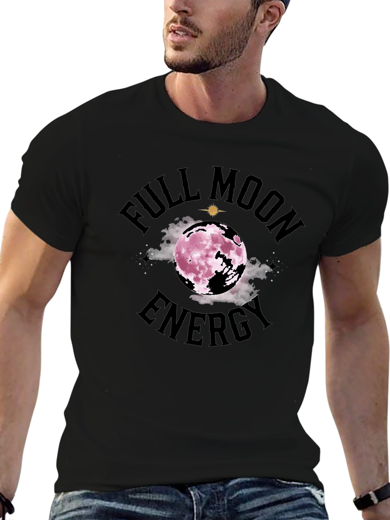 Full Moon Energy T-Shirt - Celestial Design